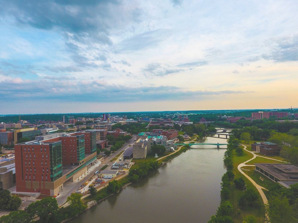 Iowa City from above