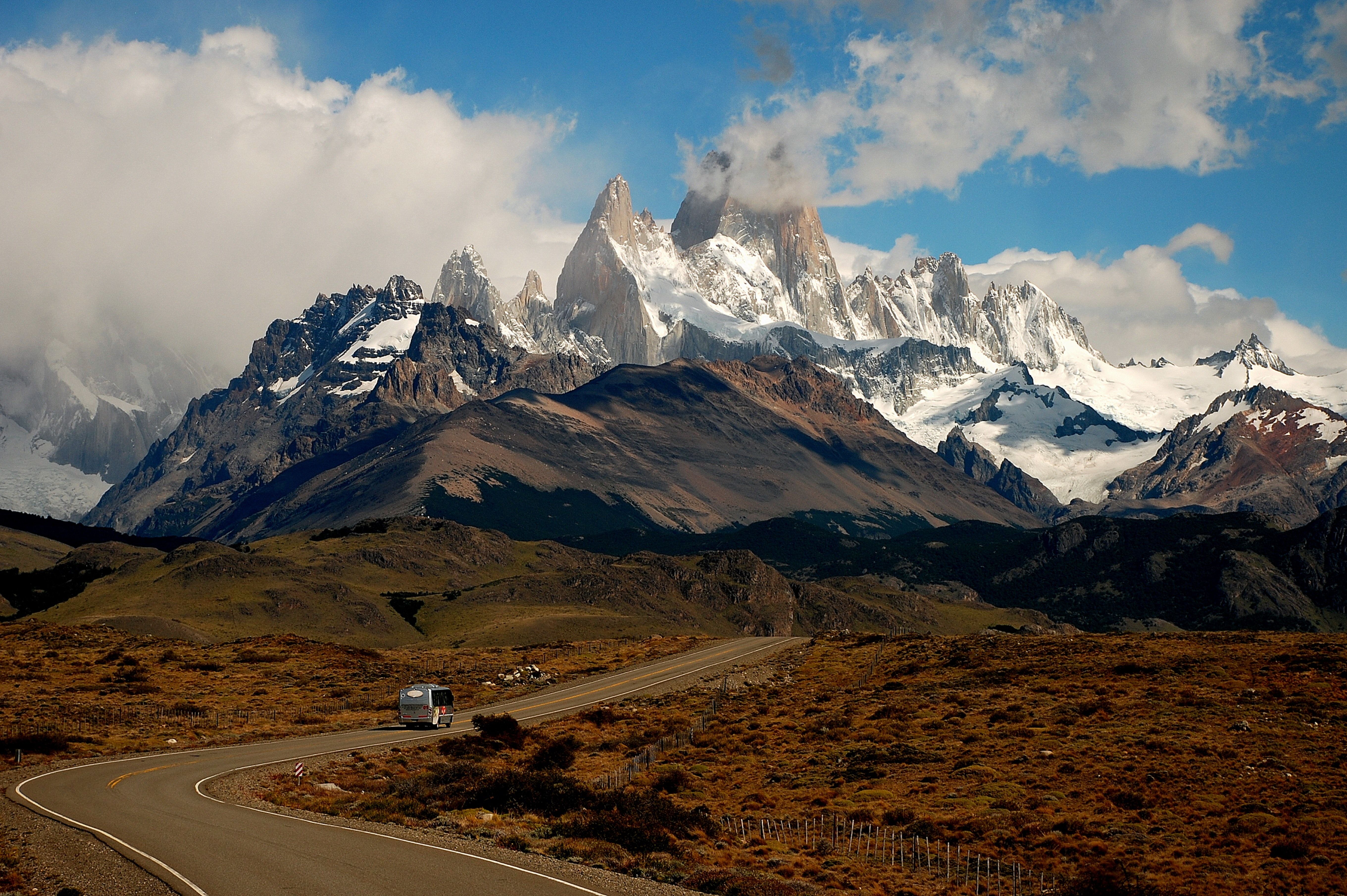 Patagonia mountainscape in Chile