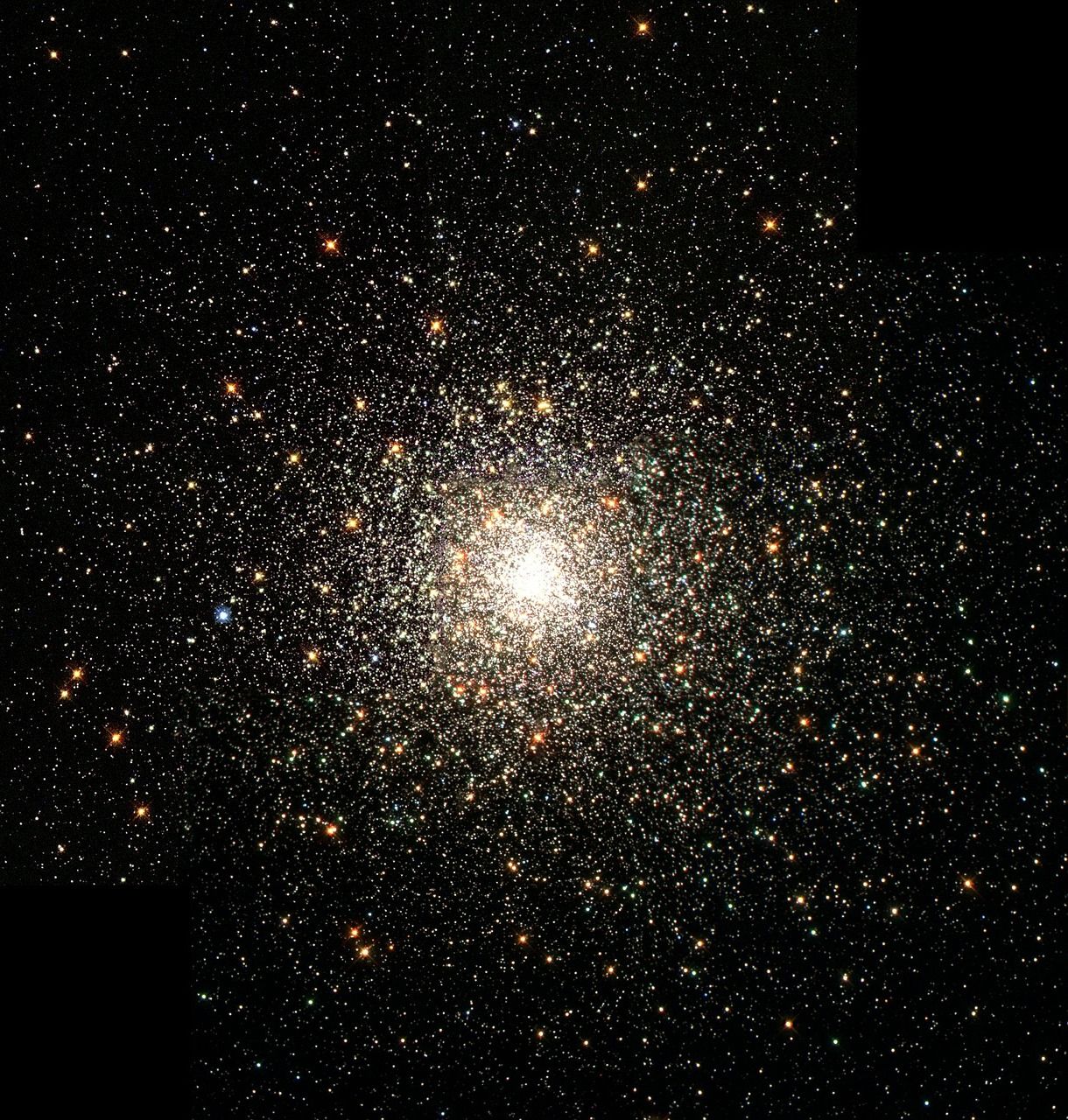 An example of a globular star cluster.