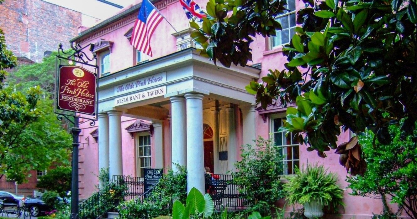 The Olde Pink House restaurant on Abercorn Street, Savannah, Georgia