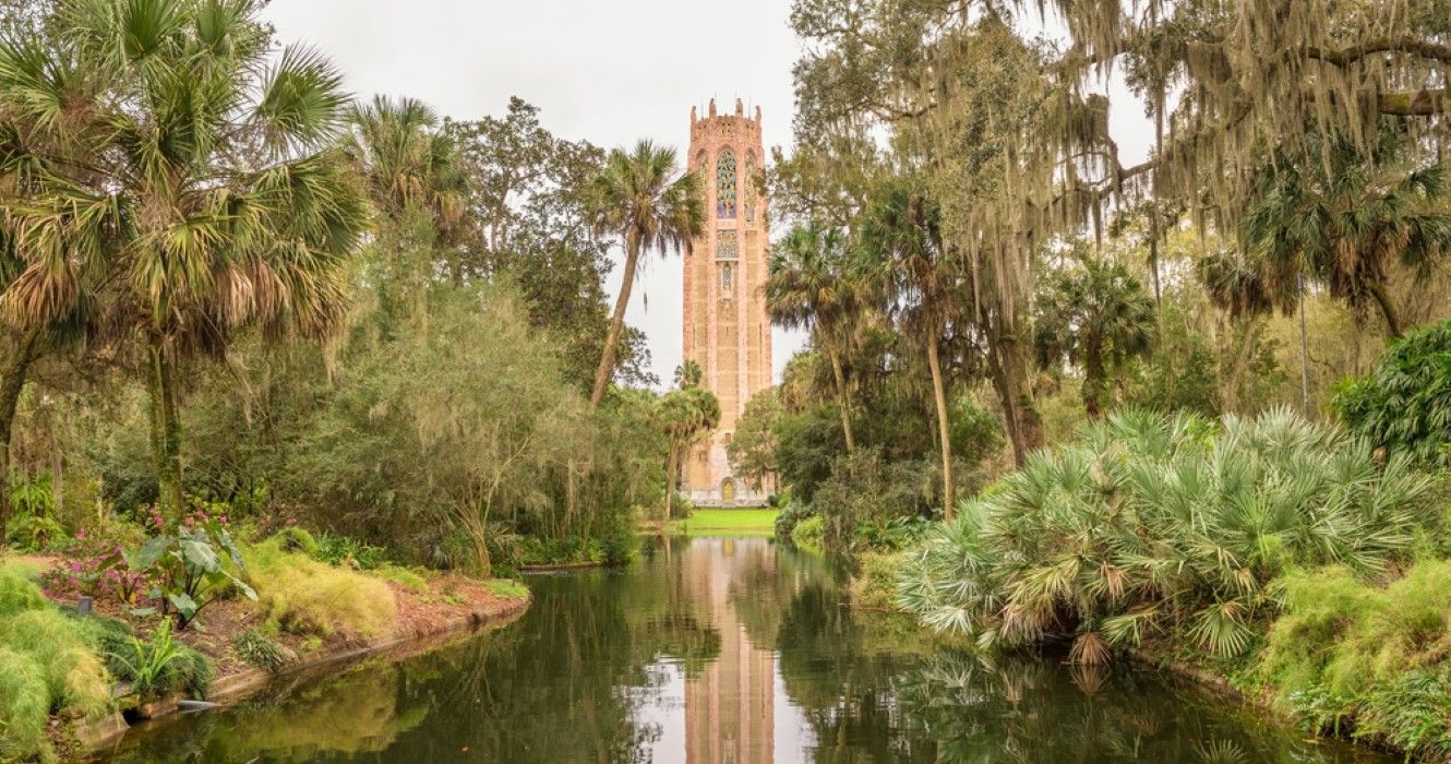 The Singing Tower in Bok Tower Gardens near Lake Wales, Florida
