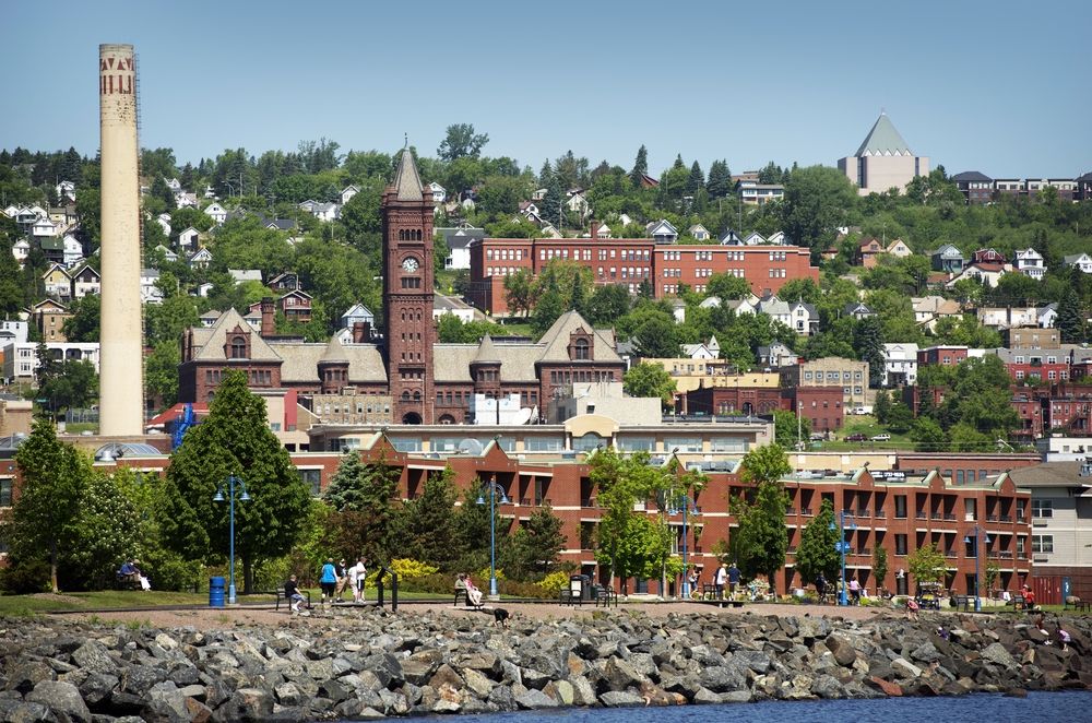 View of Lake Superior's Port City, Duluth