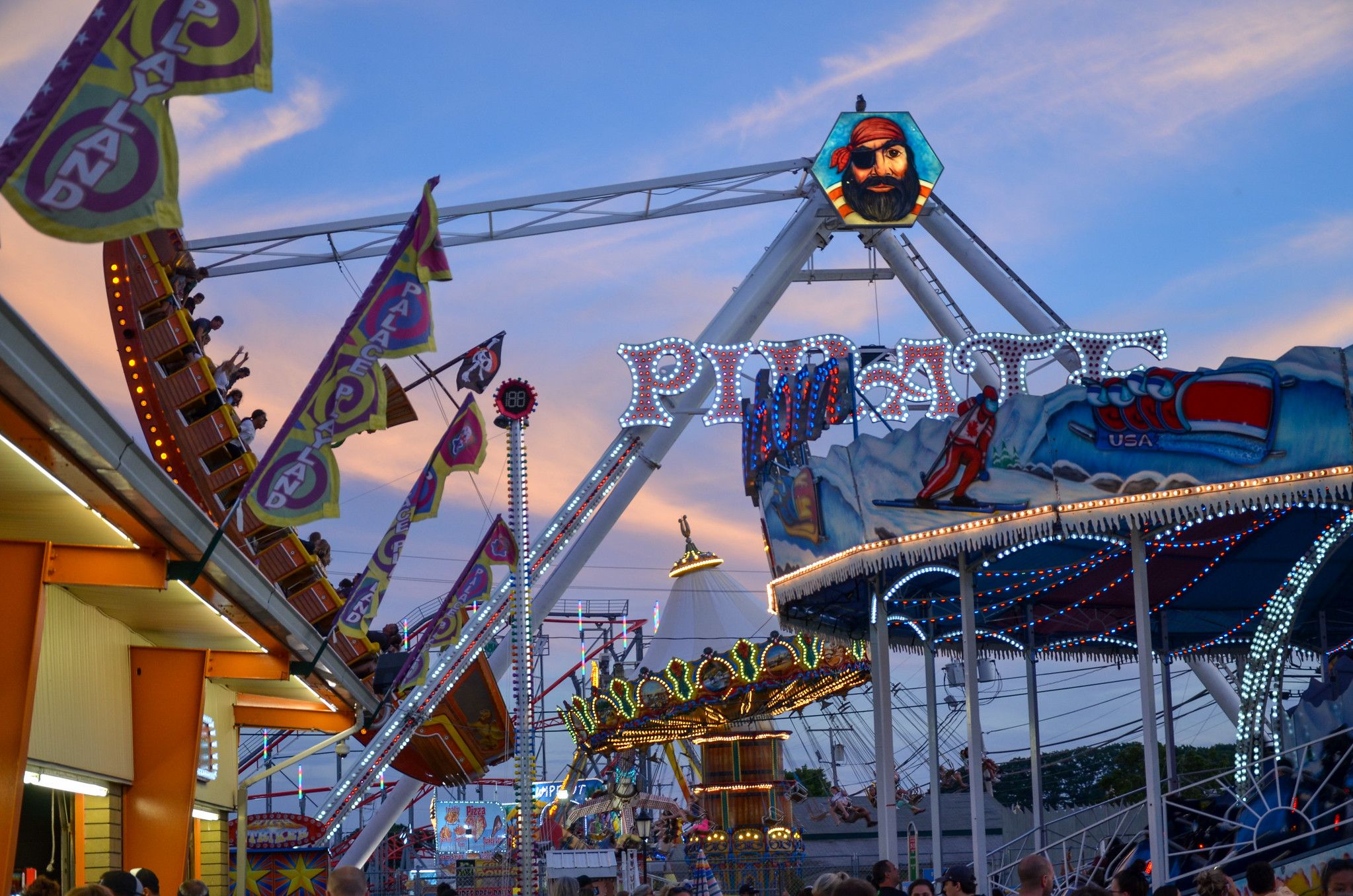 Rides in Palace Playland, Old Orchard Beach