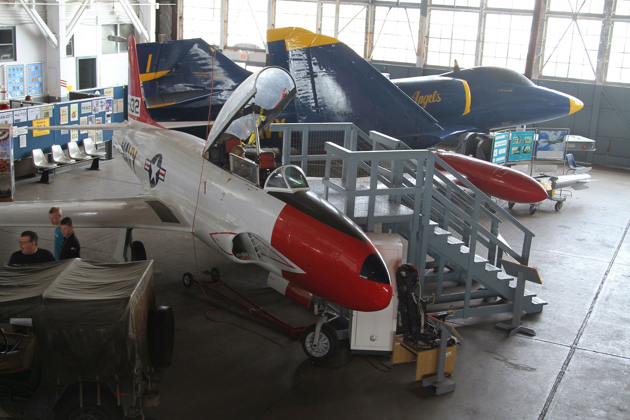 Aircraft on display at the Naval Air Station Wildwood Aviation Museum