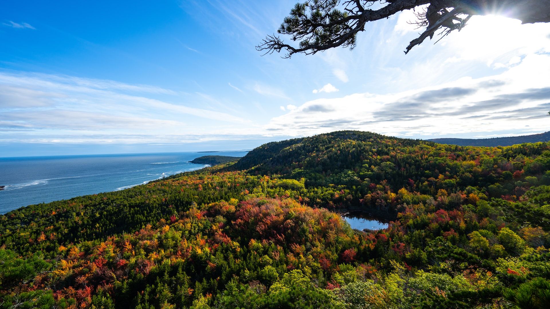 Acadia National Park on Mount Desert Island, Maine, ME, USA