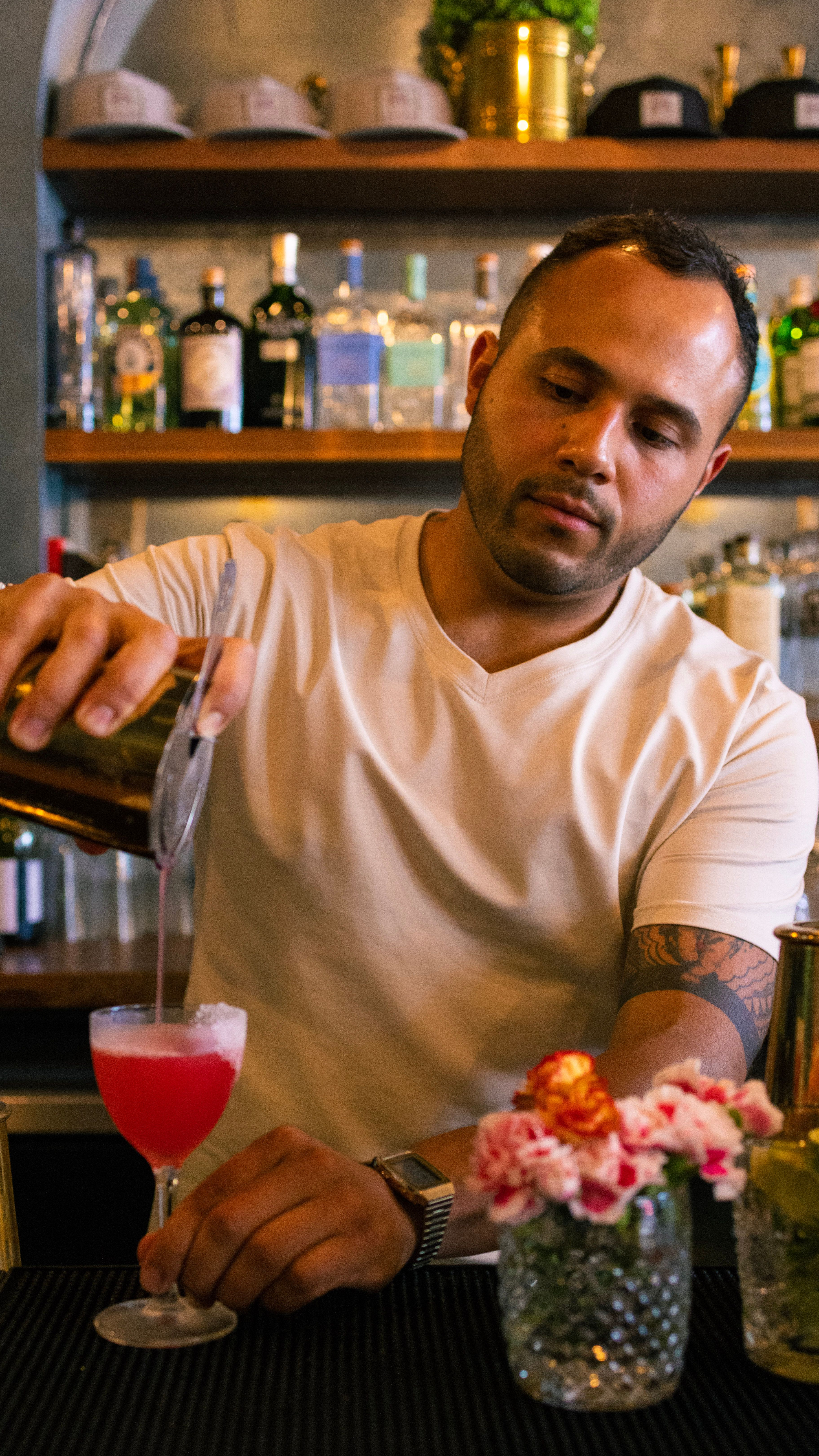 Jesús Serves Up A Delicious Cocktail At Adiõs 