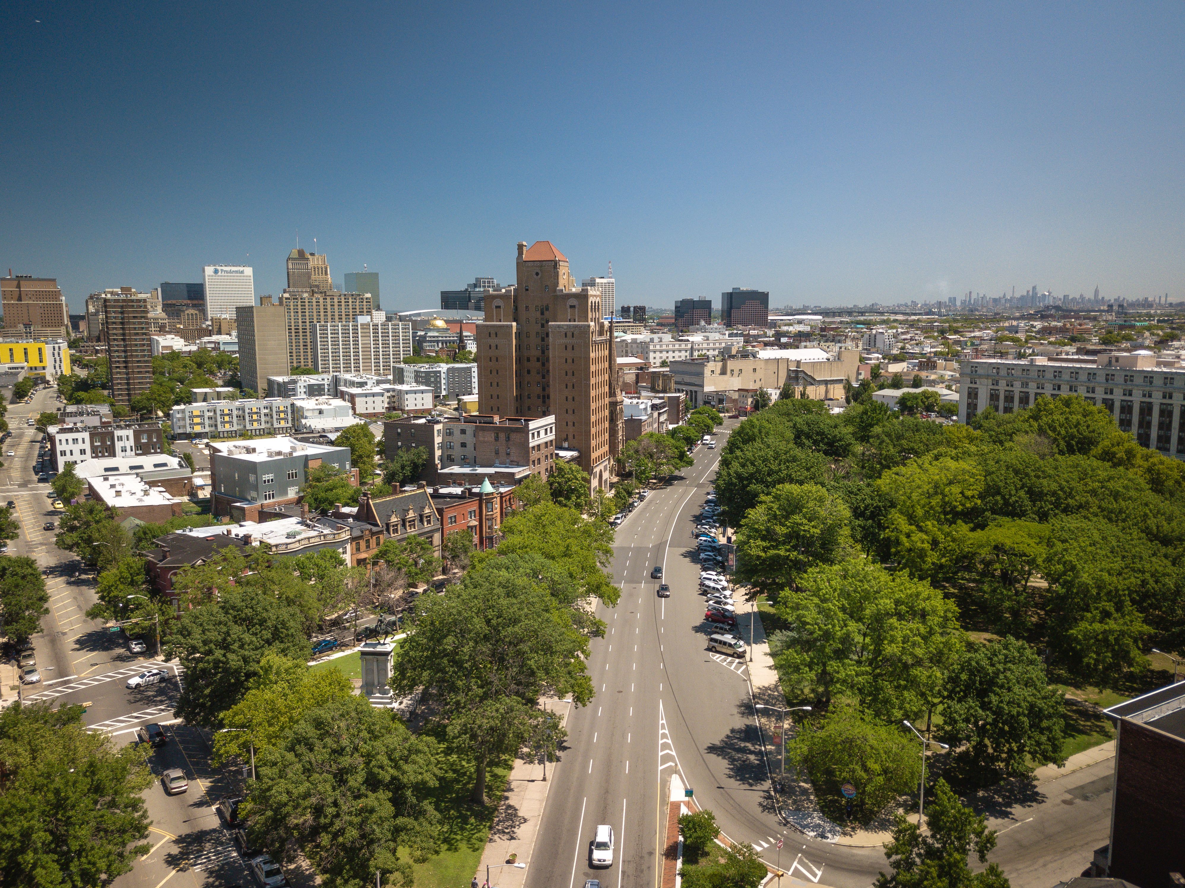 Aerial photo of Newark New Jersey