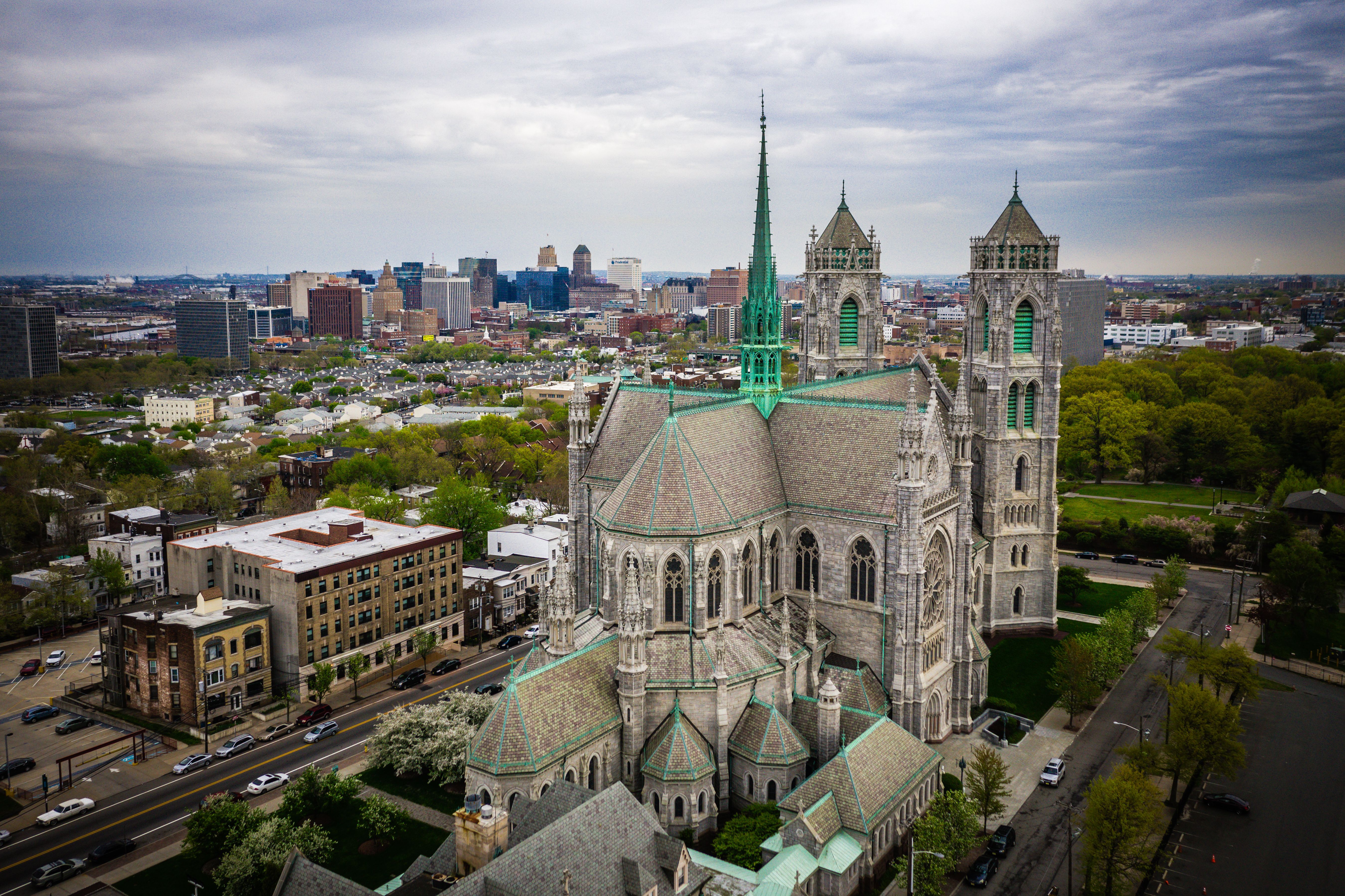 Aerial view of Newark, New Jersey