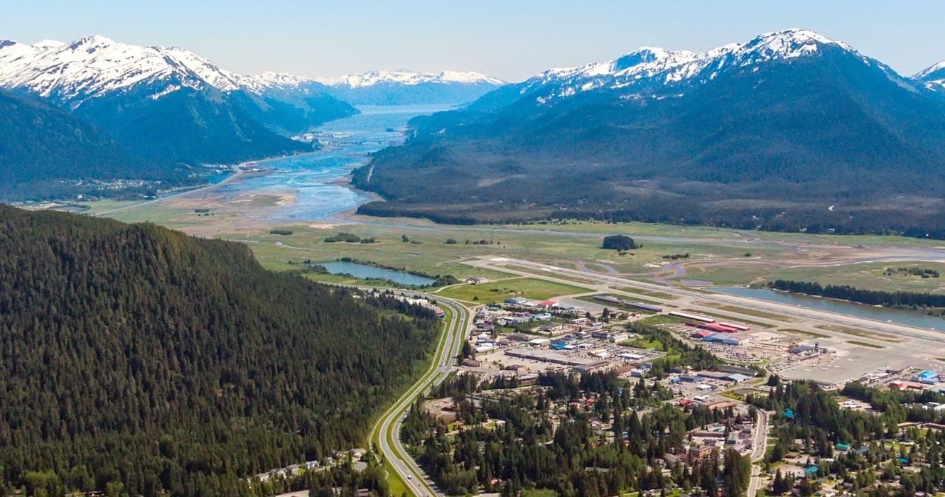 Aerial view of Juneau Alaska
