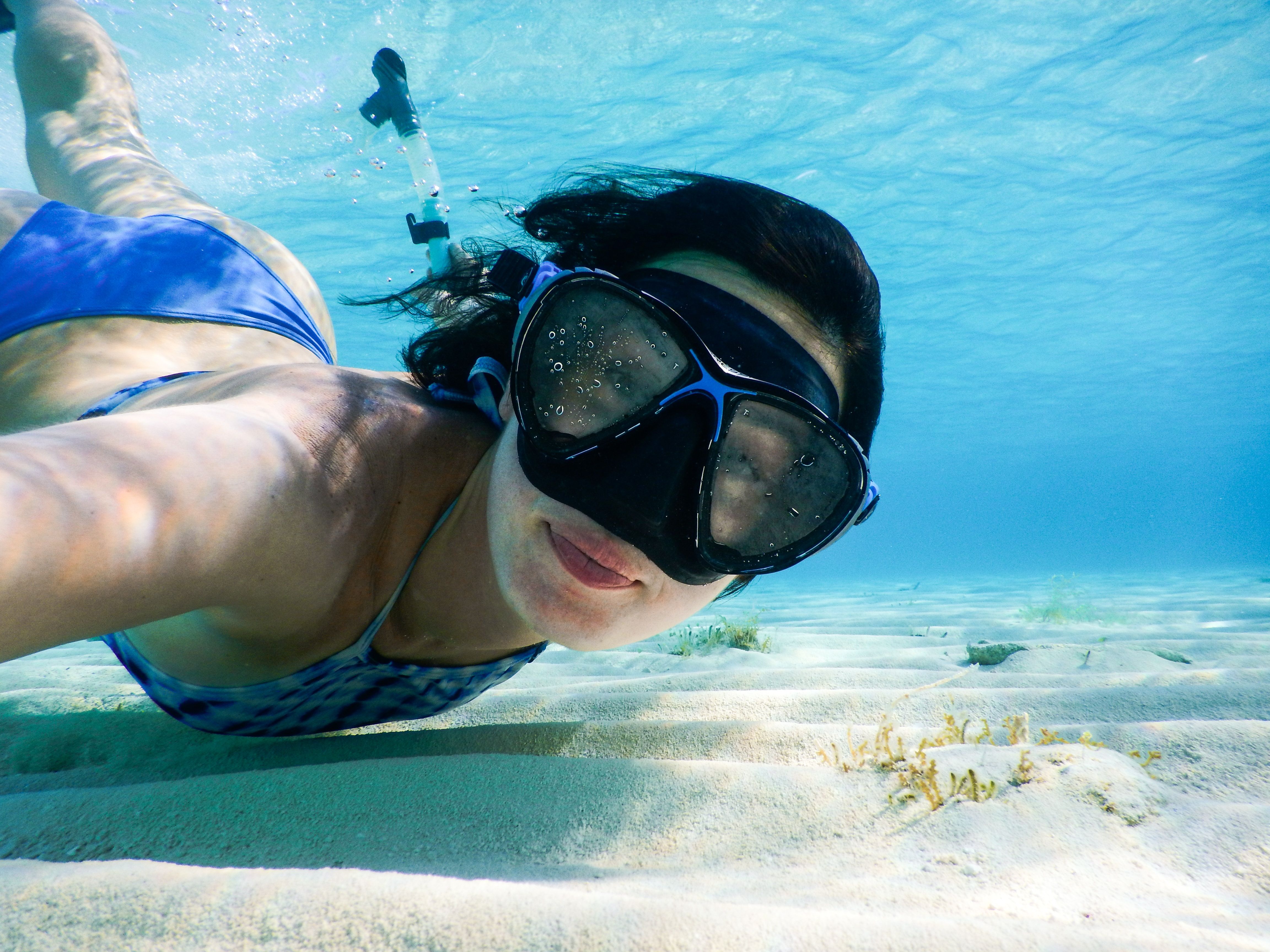 Mergulho subaquático nas Bahamas 