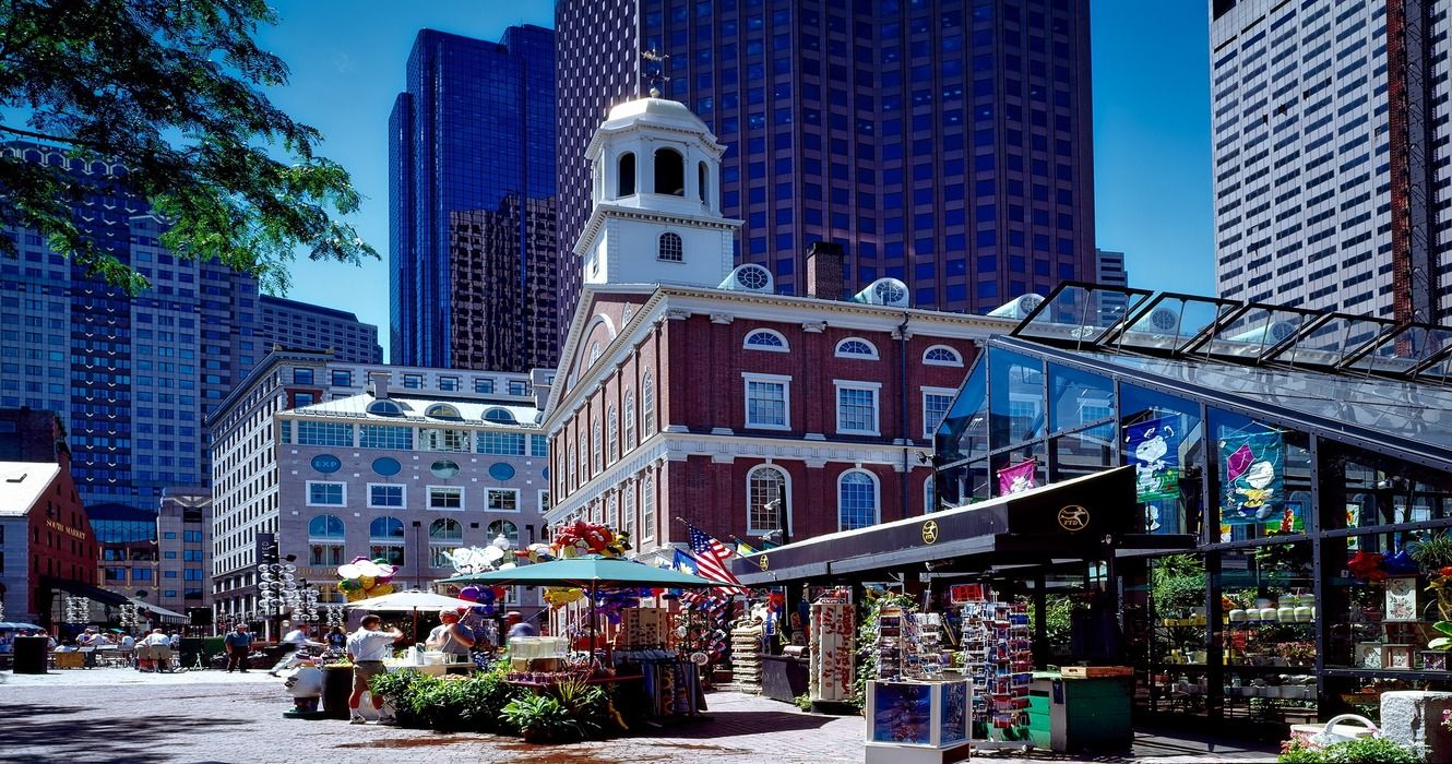 Boston Faneuil Hall In The Summer