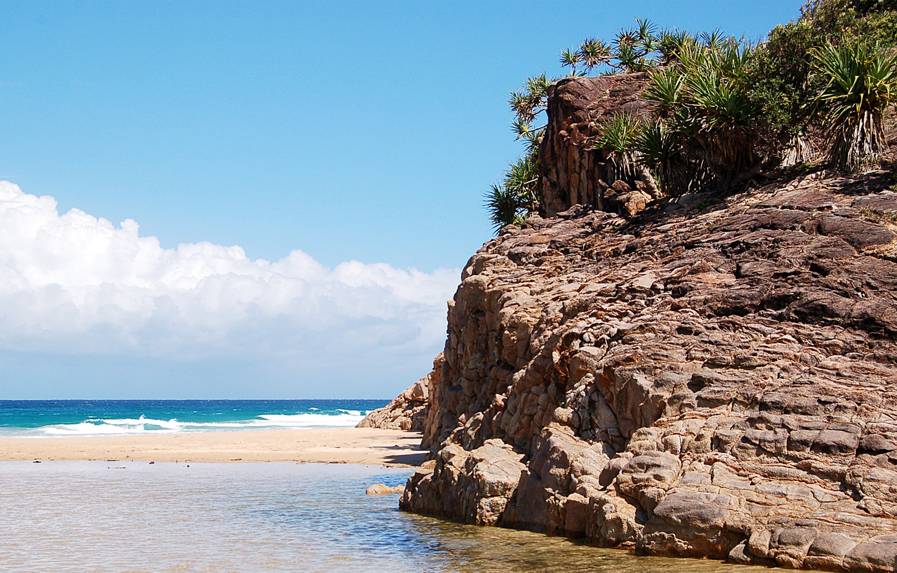 Praia em South West Rocks NSW, Austrália