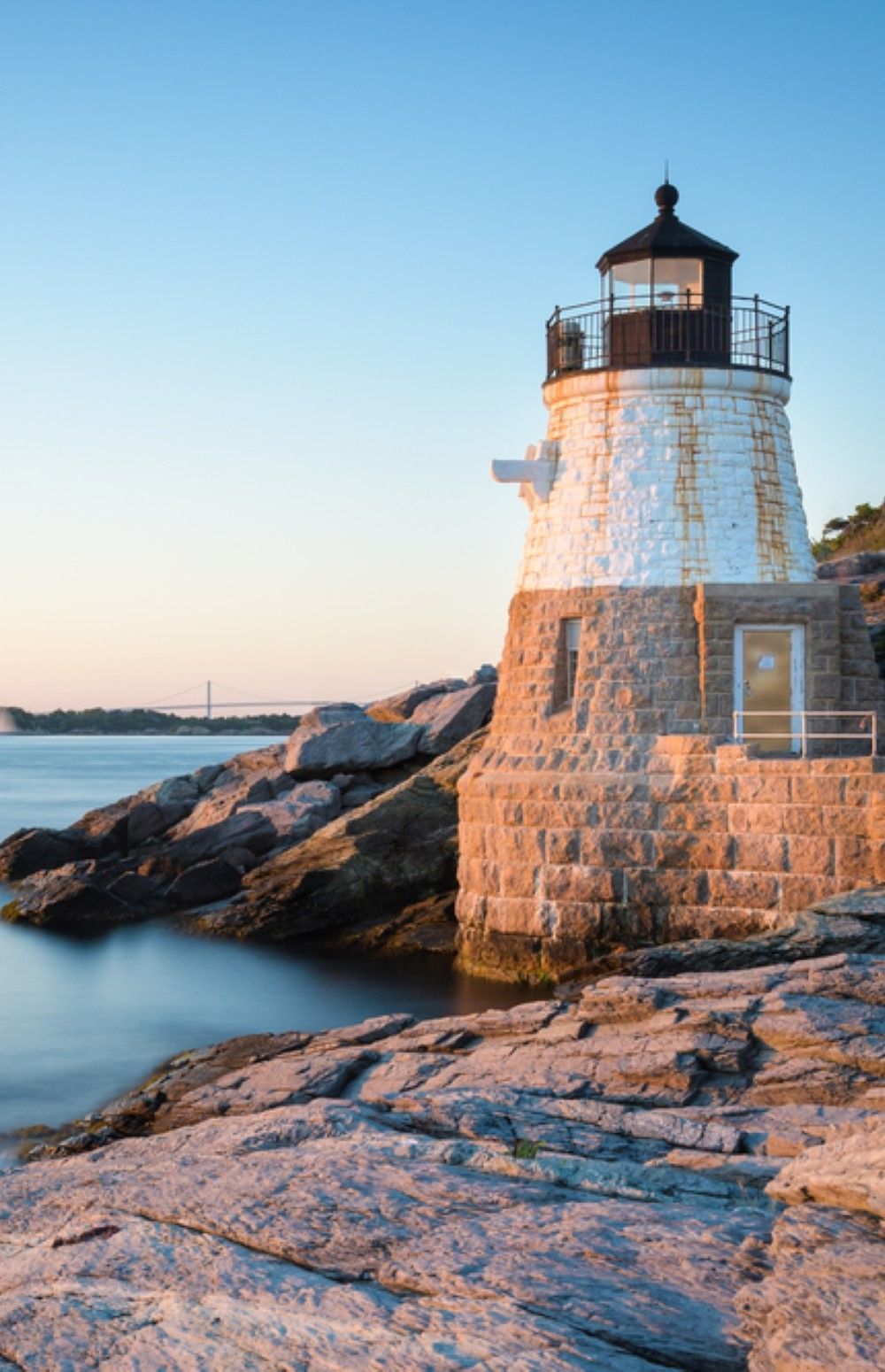 Castle Hill Lighthouse on Newport, Rhode Island