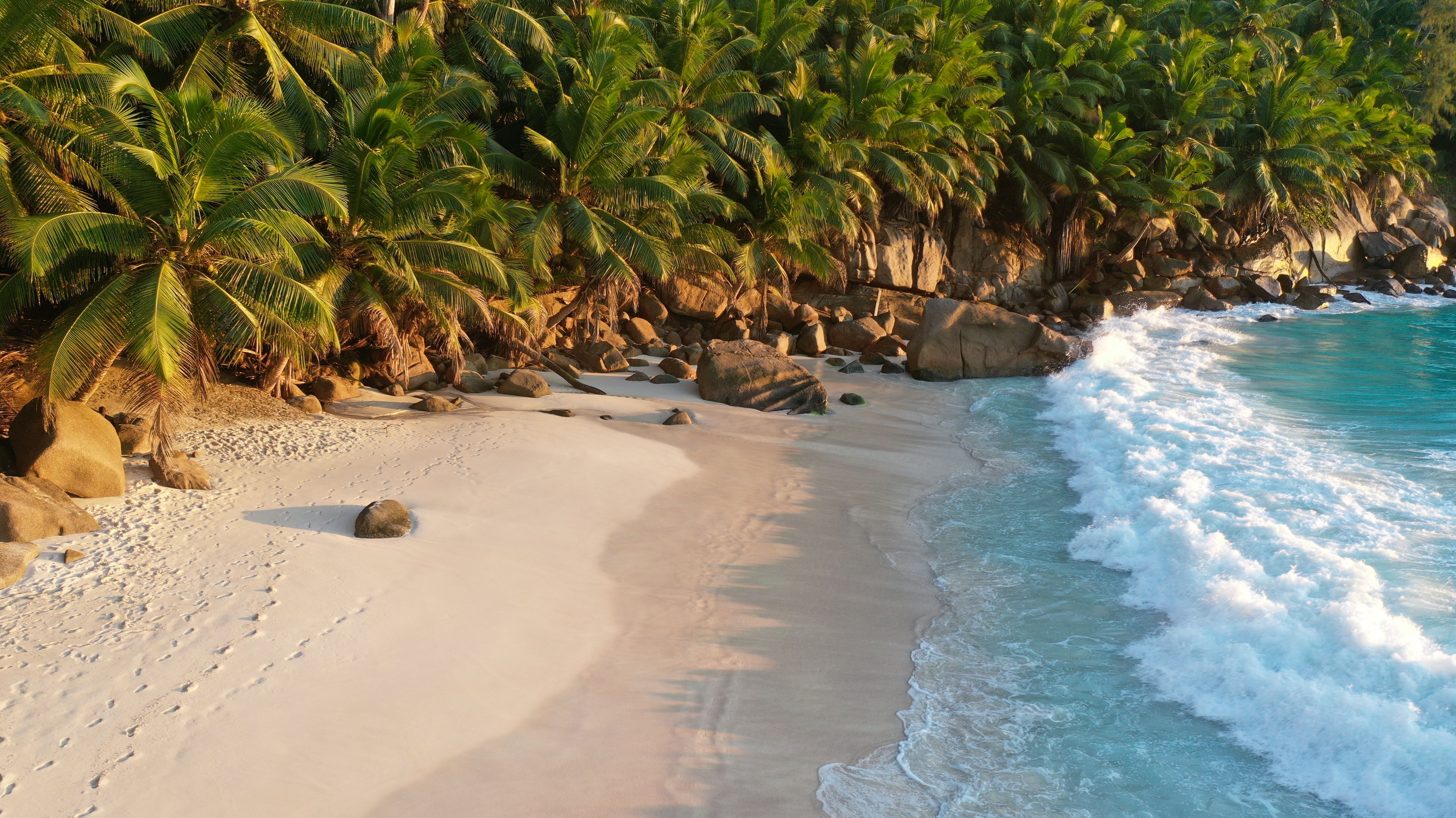 Uma praia nas Seychelles
