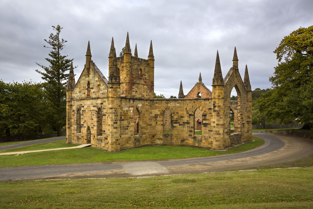 Church Ruins At Port Arthur in Tasmania