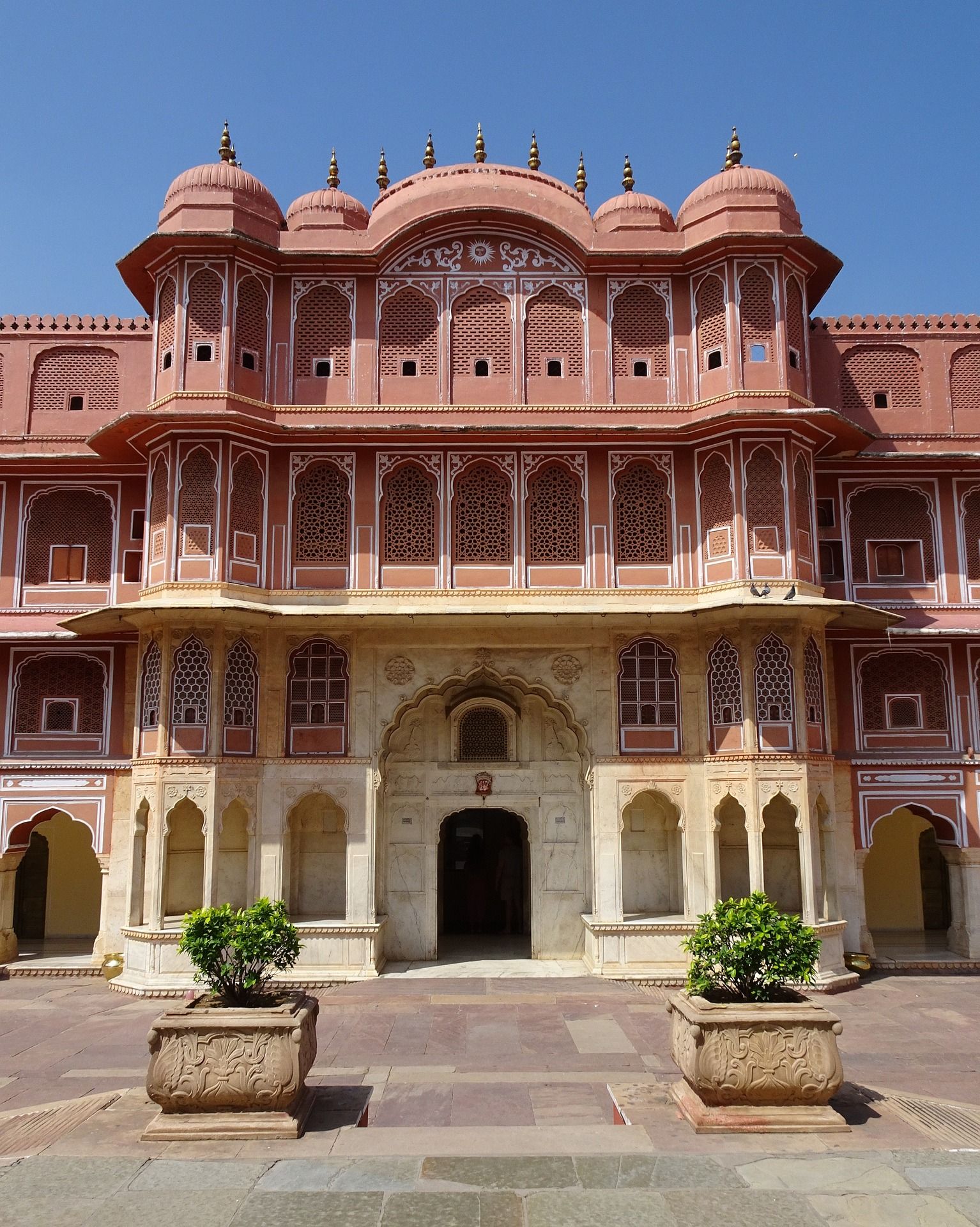 Arquitetura de Jaipur do palácio da cidade