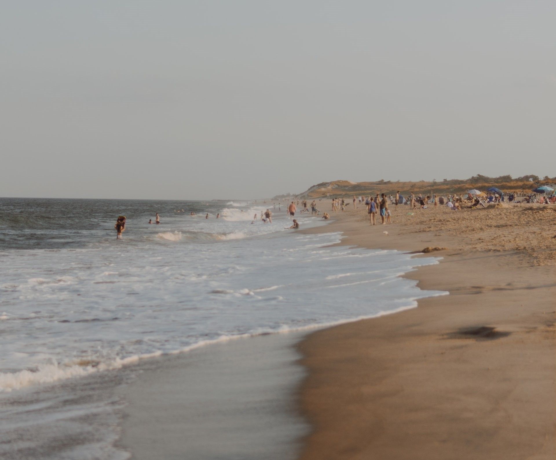 Tourists can spend the day on Rehoboth Beach.