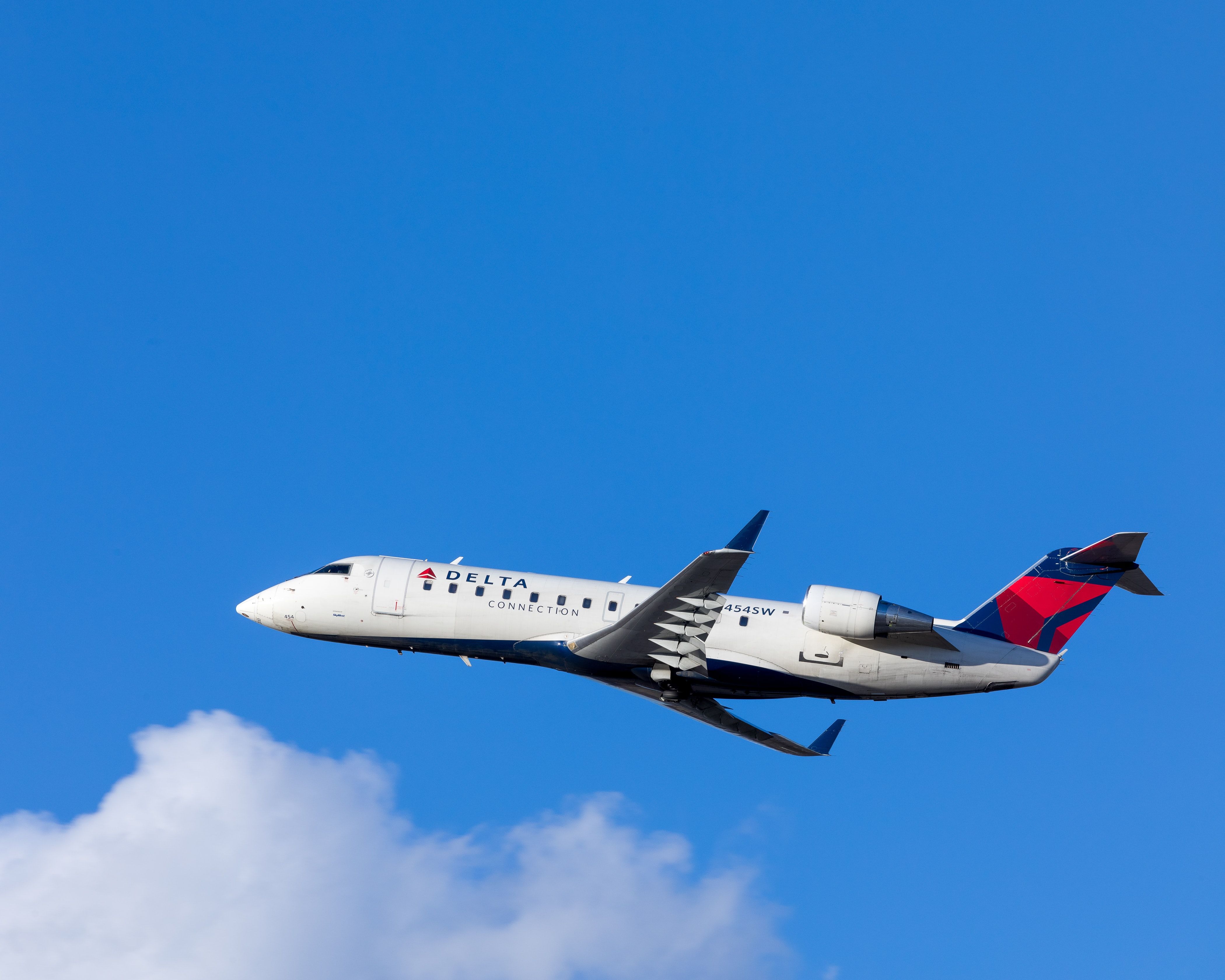 Delta Airlines delivers passengers safely to any destination.