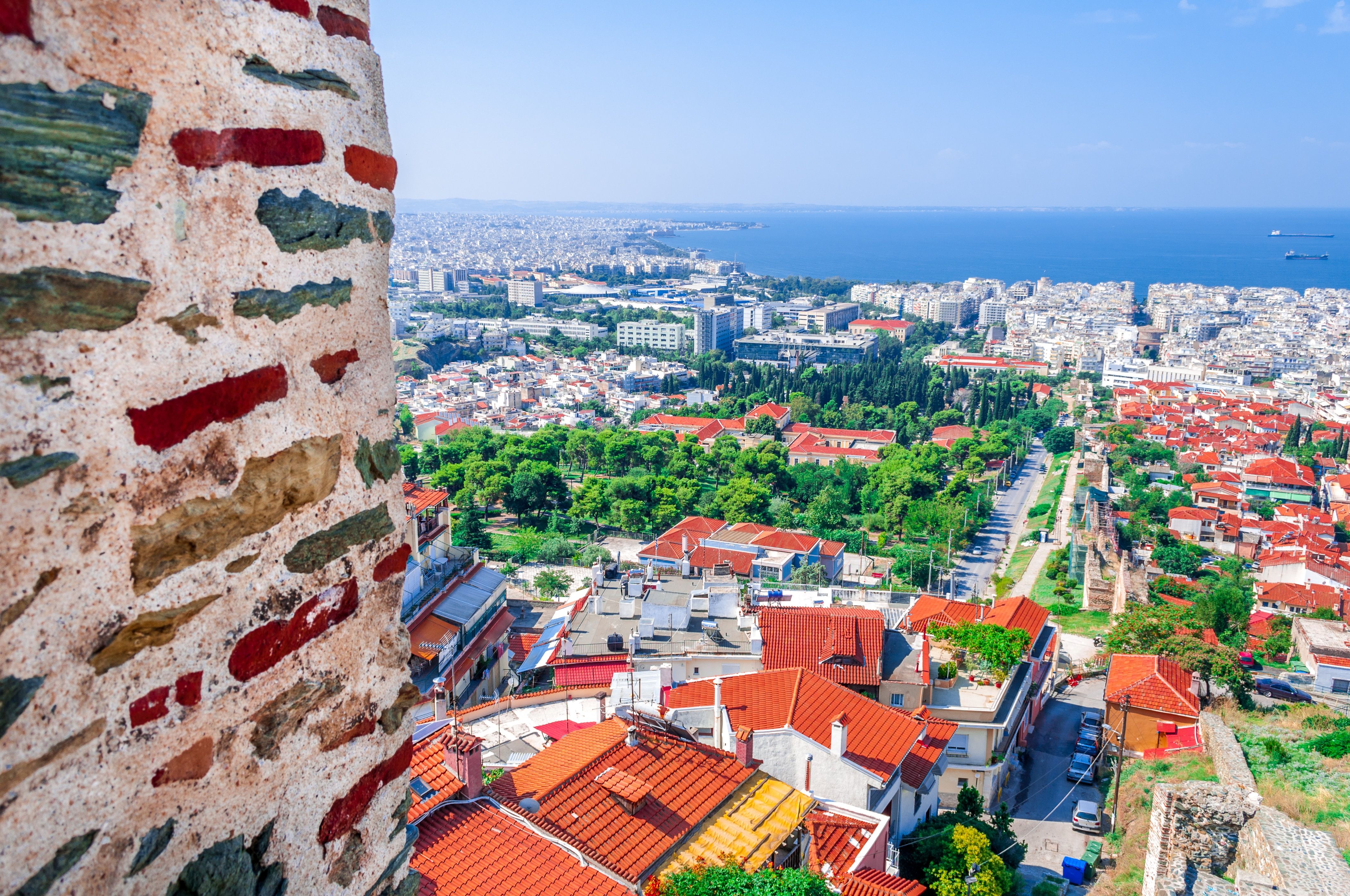Vista da Cidade Velha de Thessaloniki 