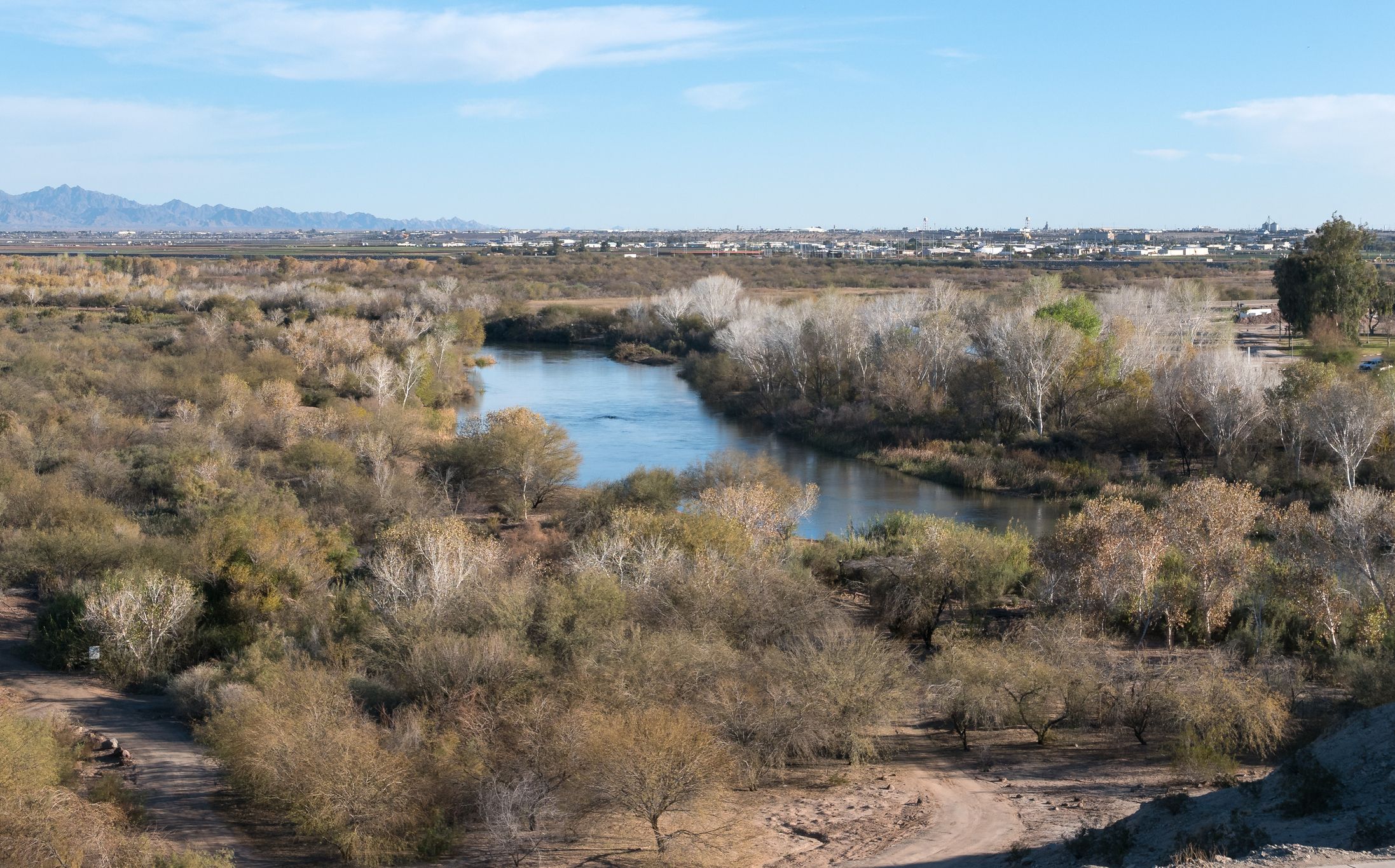 Overlooking view of nature in Yuma, Arizona