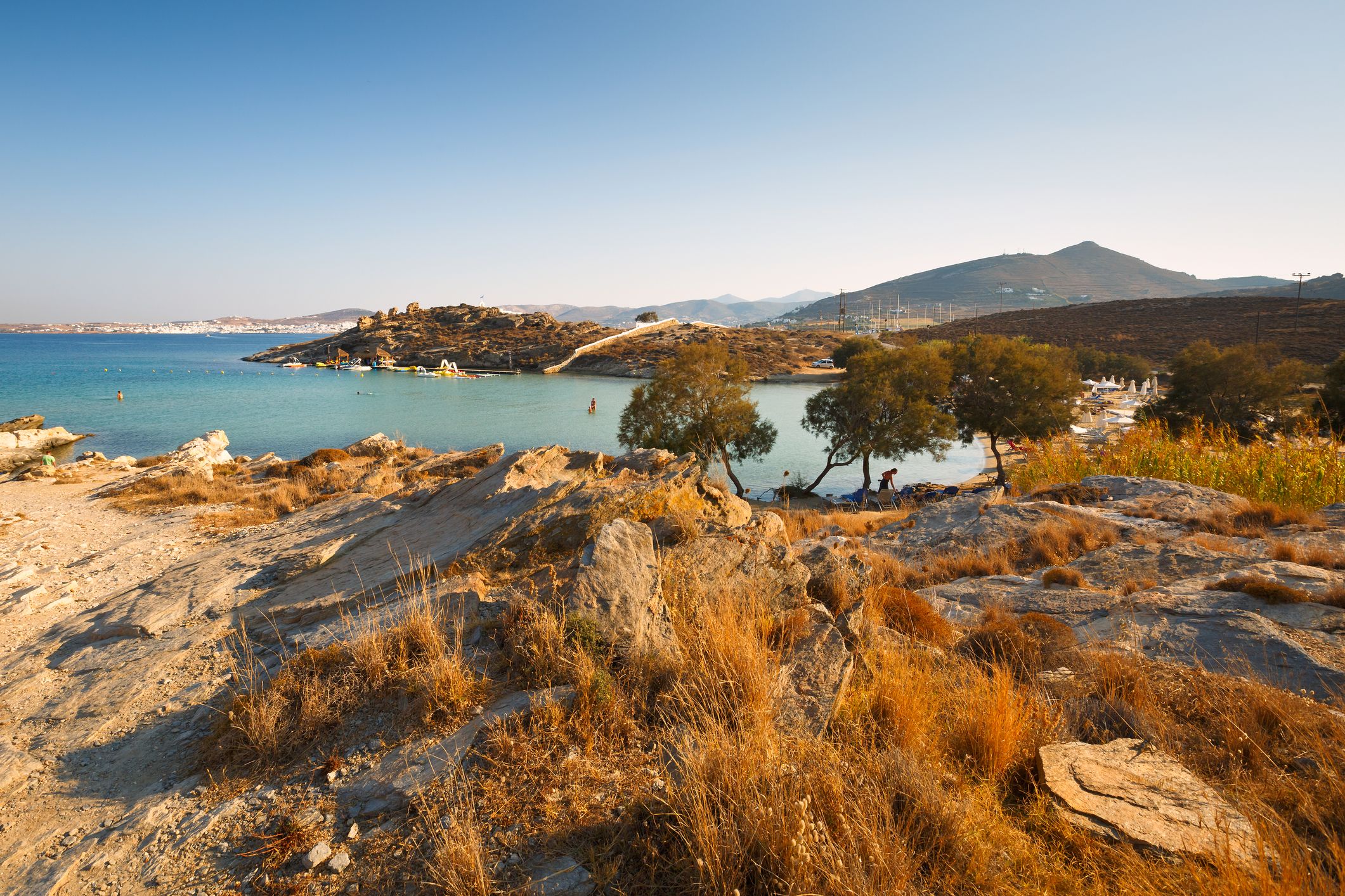 Vista da Ilha de Paros na Grécia 