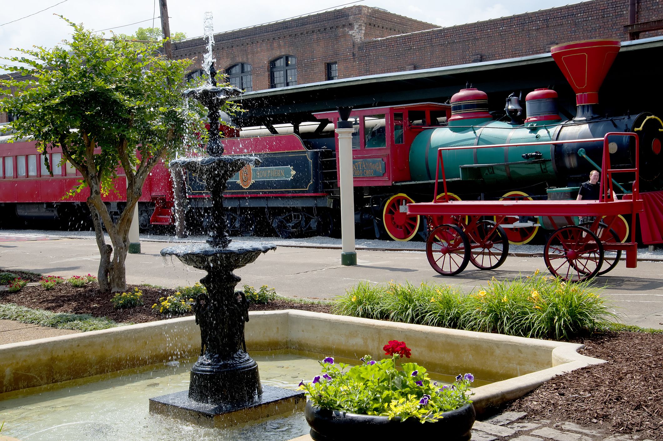 Historic train from the Chattanooga Choo Choo Station Hotel