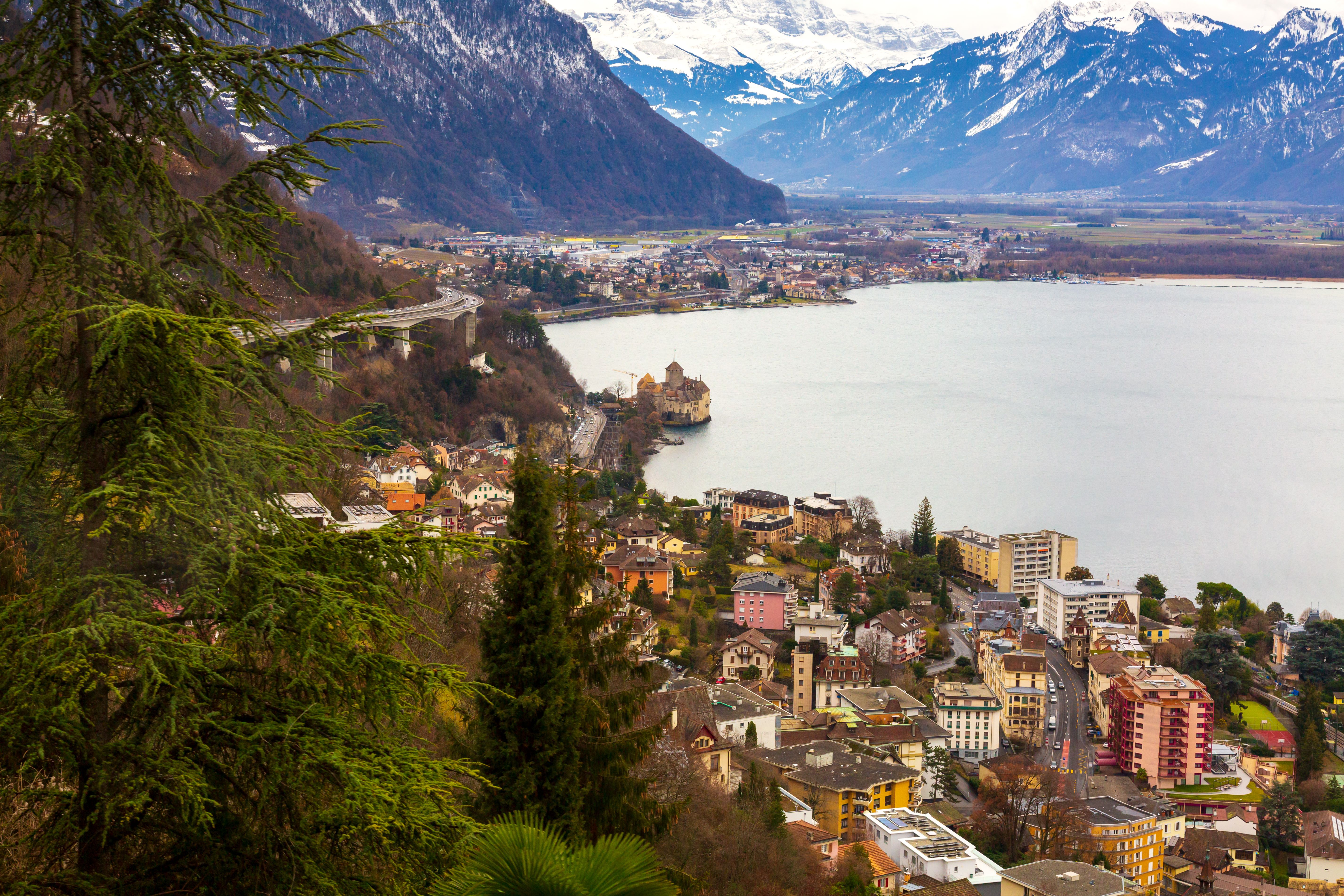 Montreux in winter