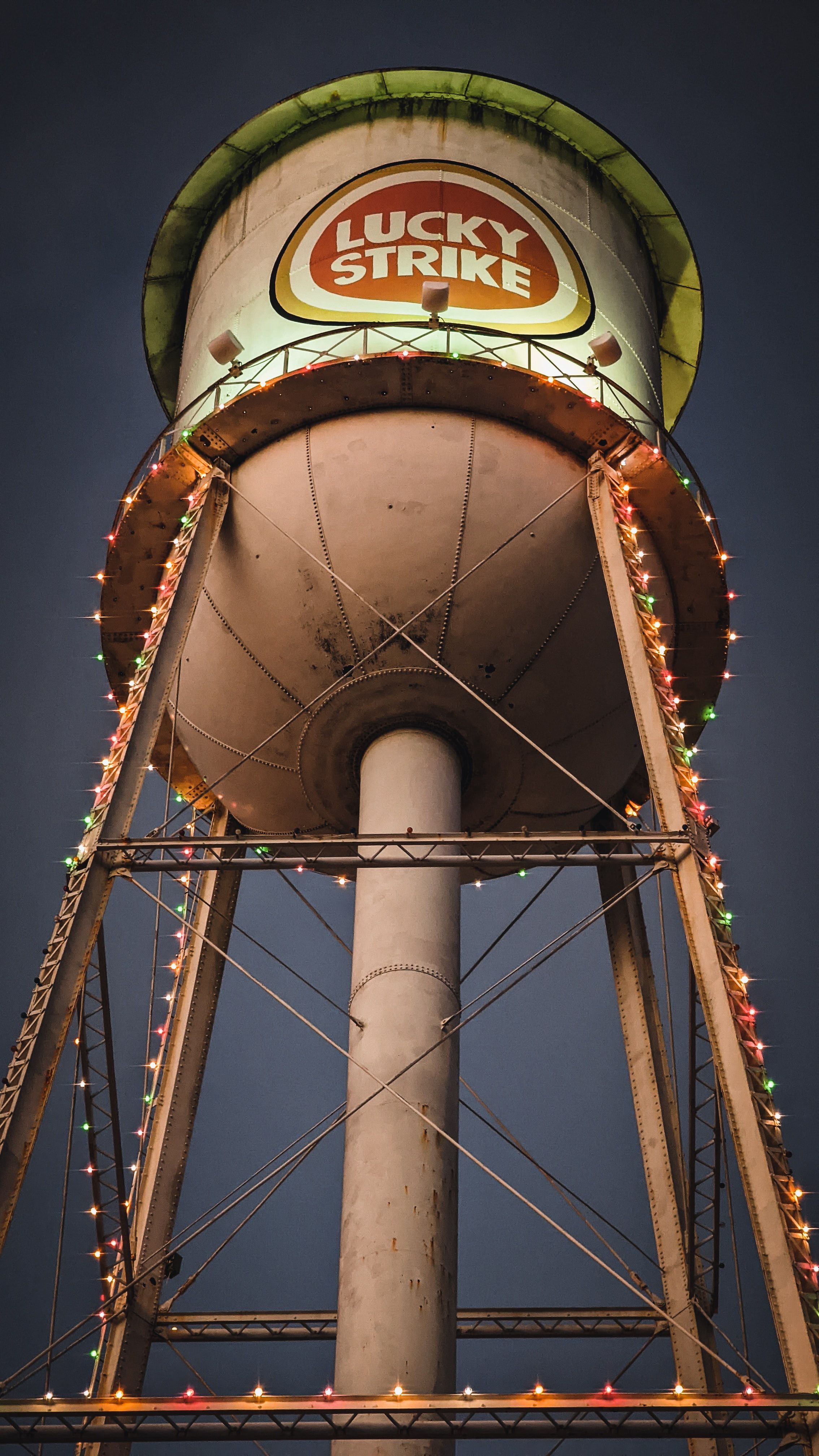 Lucky Strike Water tower in Durham, NC