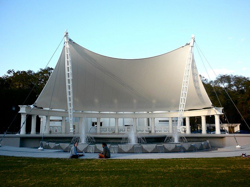 Watch Live Performances at the Forsyth Park Amphitheater in Forsyth Park, Savannah, Georgia