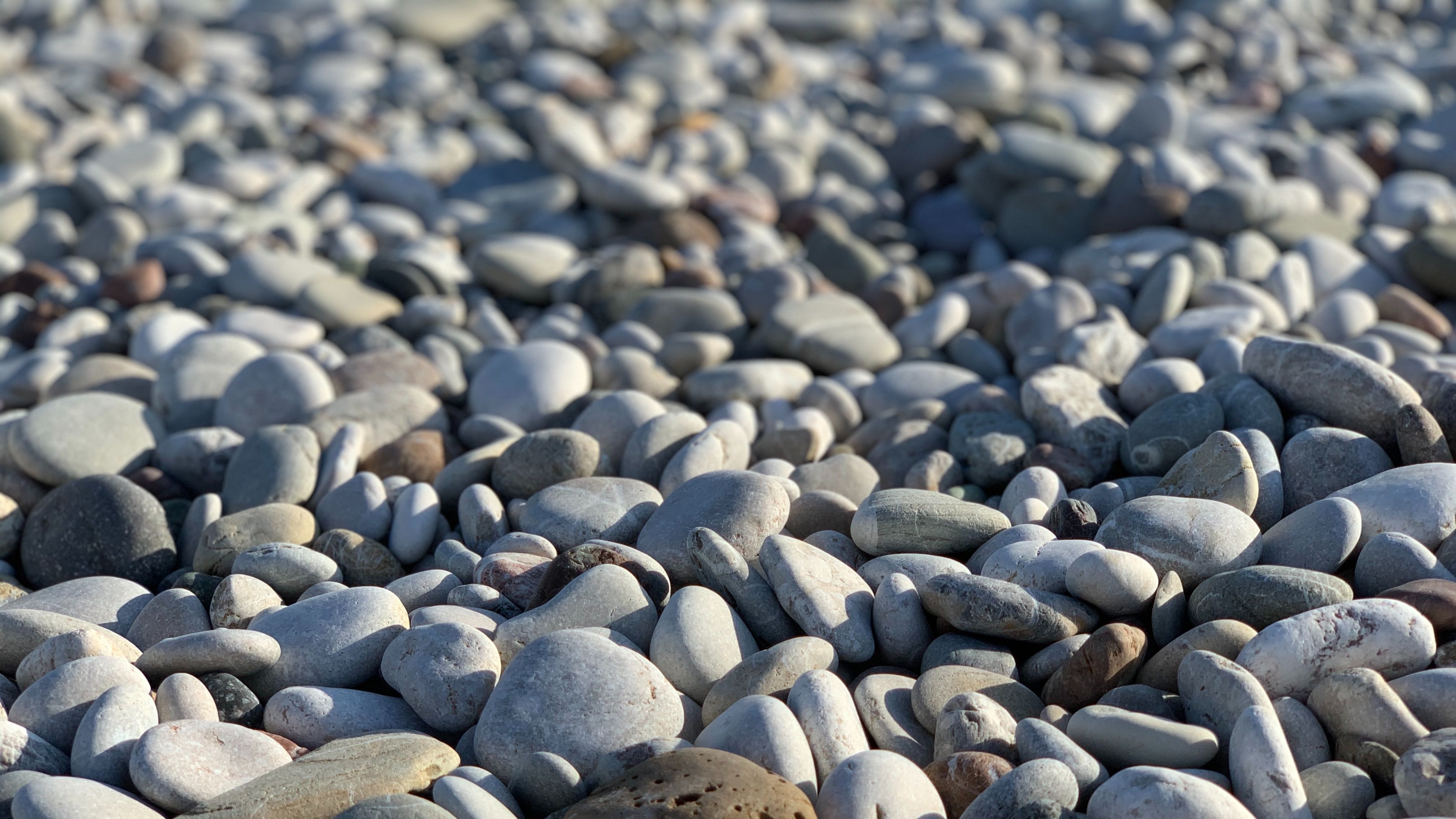 Smooth stones on a Turkish beach 