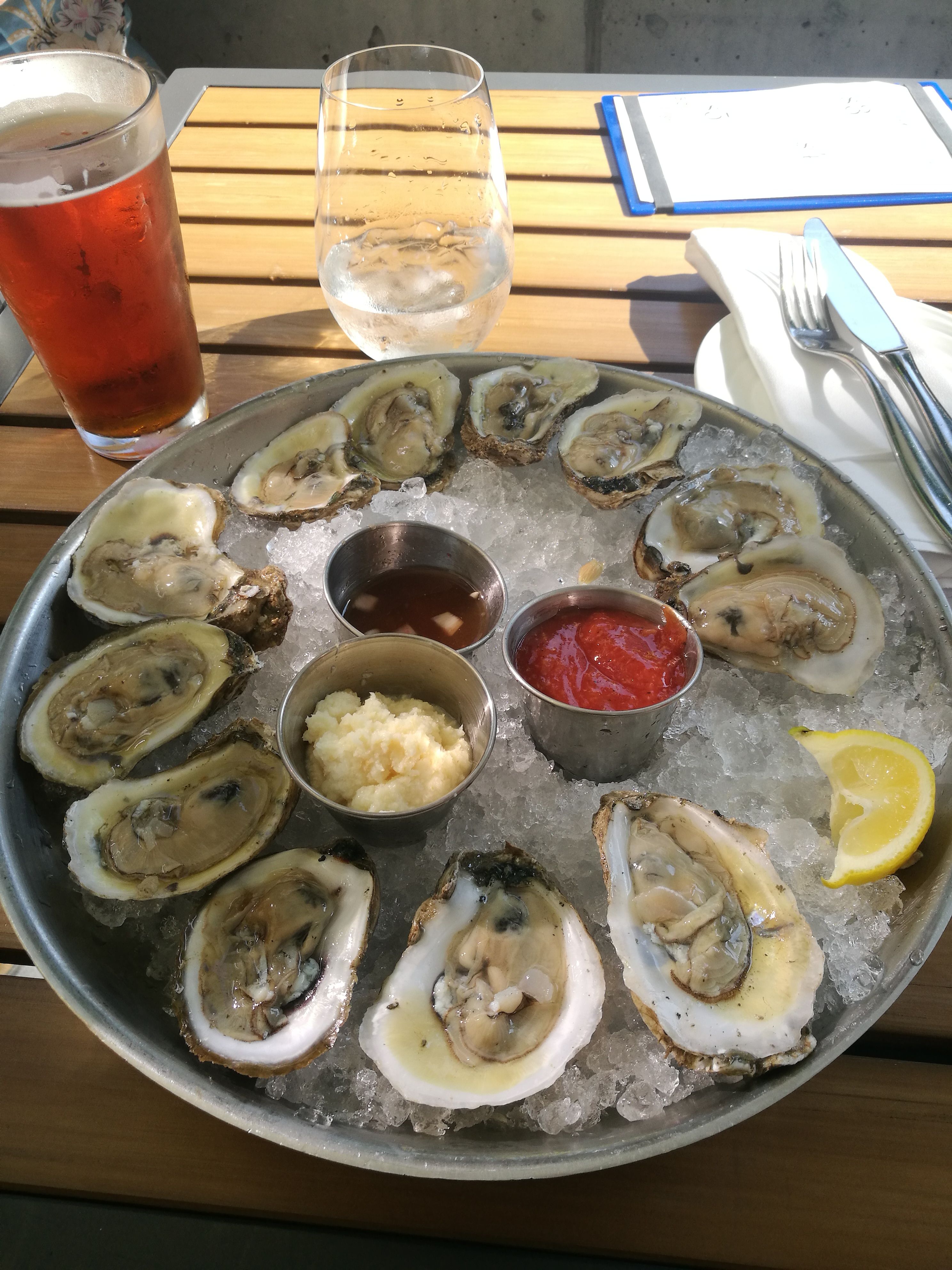 Fresh oysters in Virginia Beach