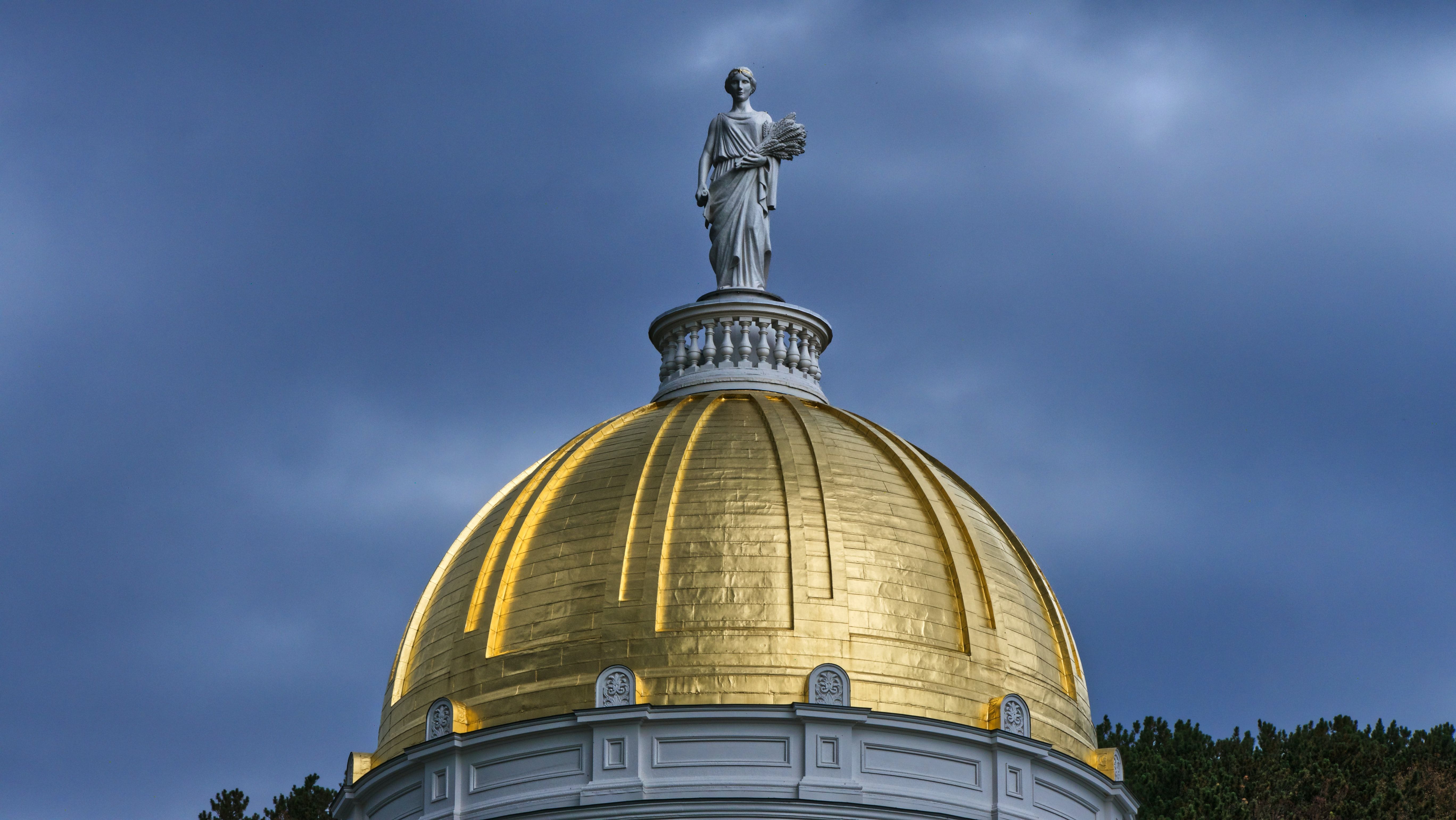 Gold Dome Of Montpelier State House