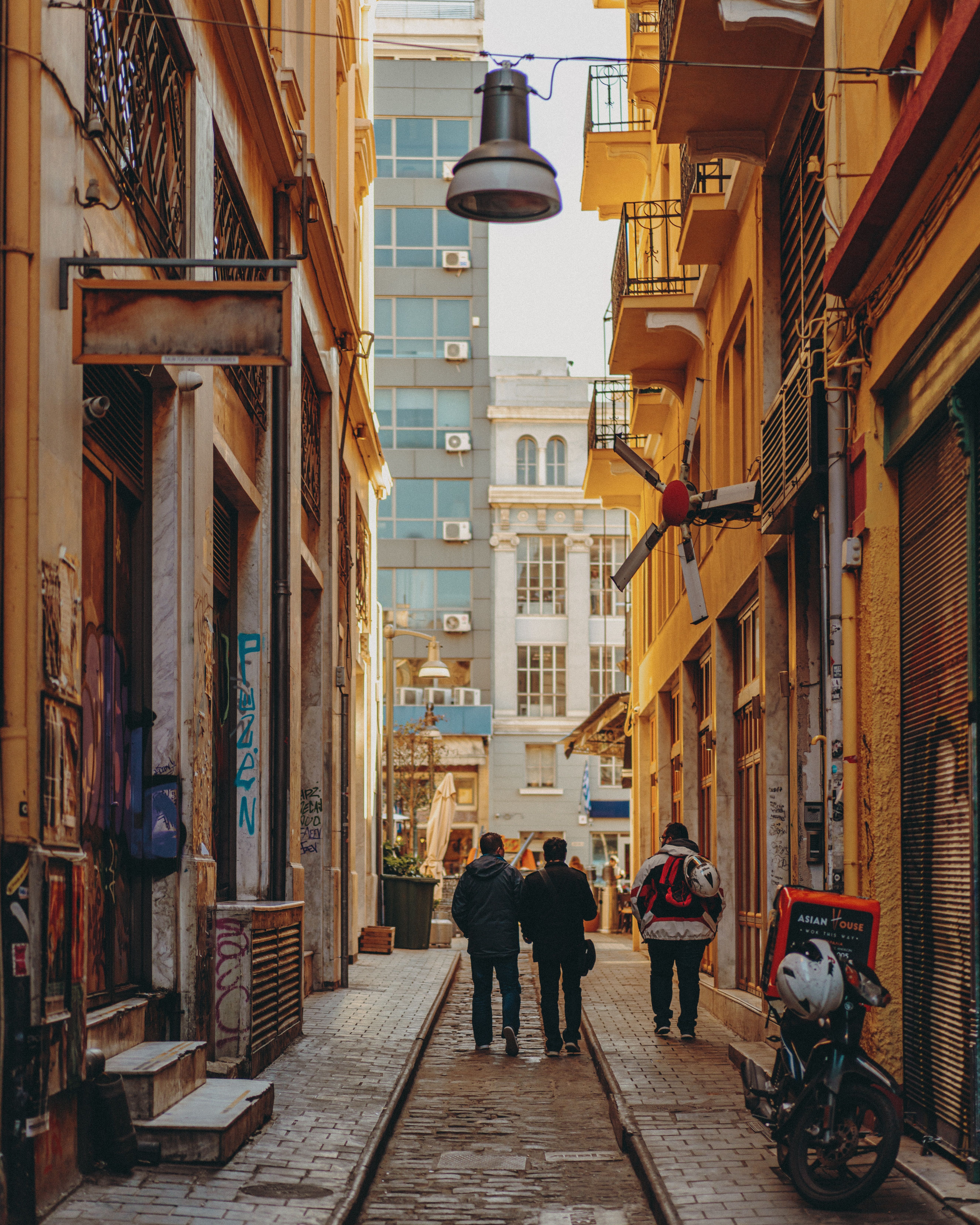 Rua em Thessaloniki, Grécia