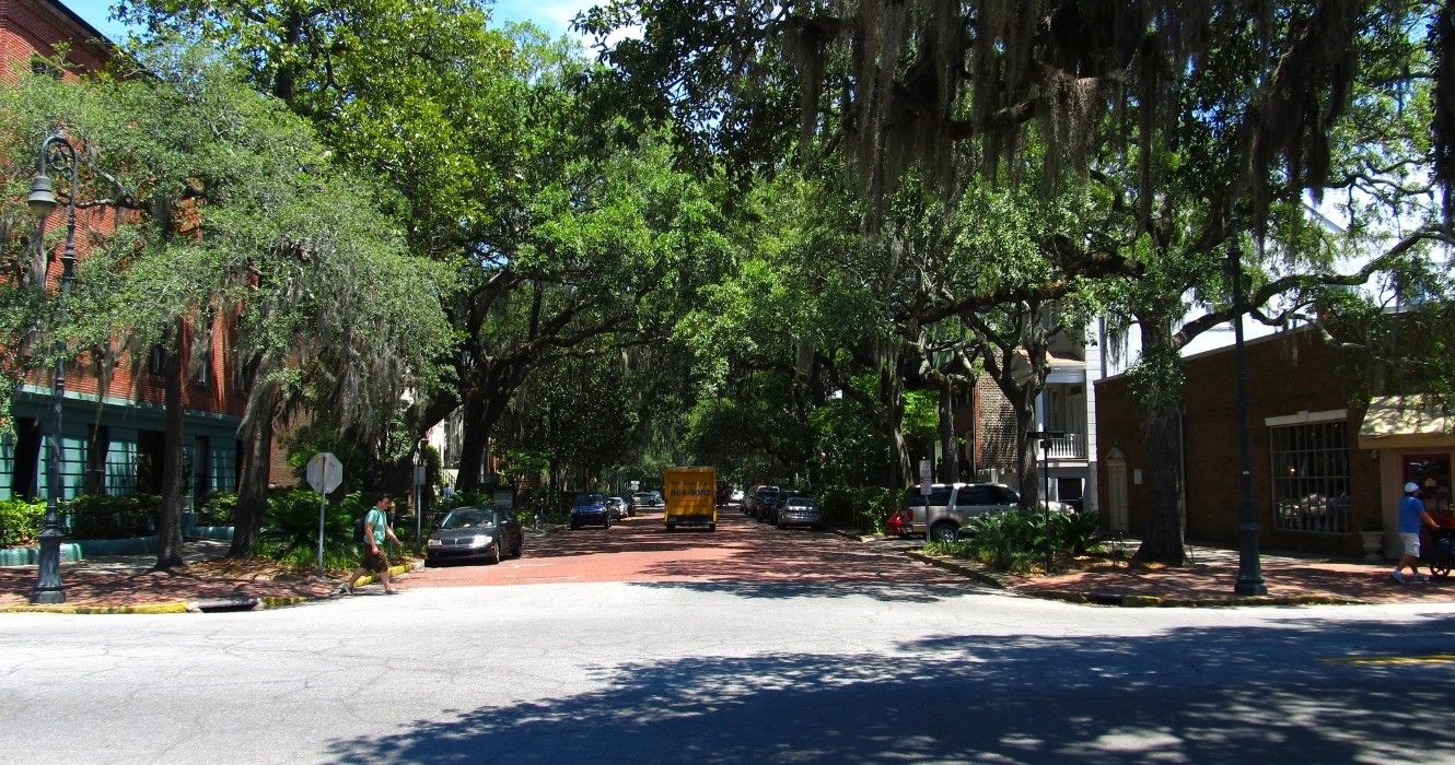 Jones Street and Bull Street, Savannah, Georgia