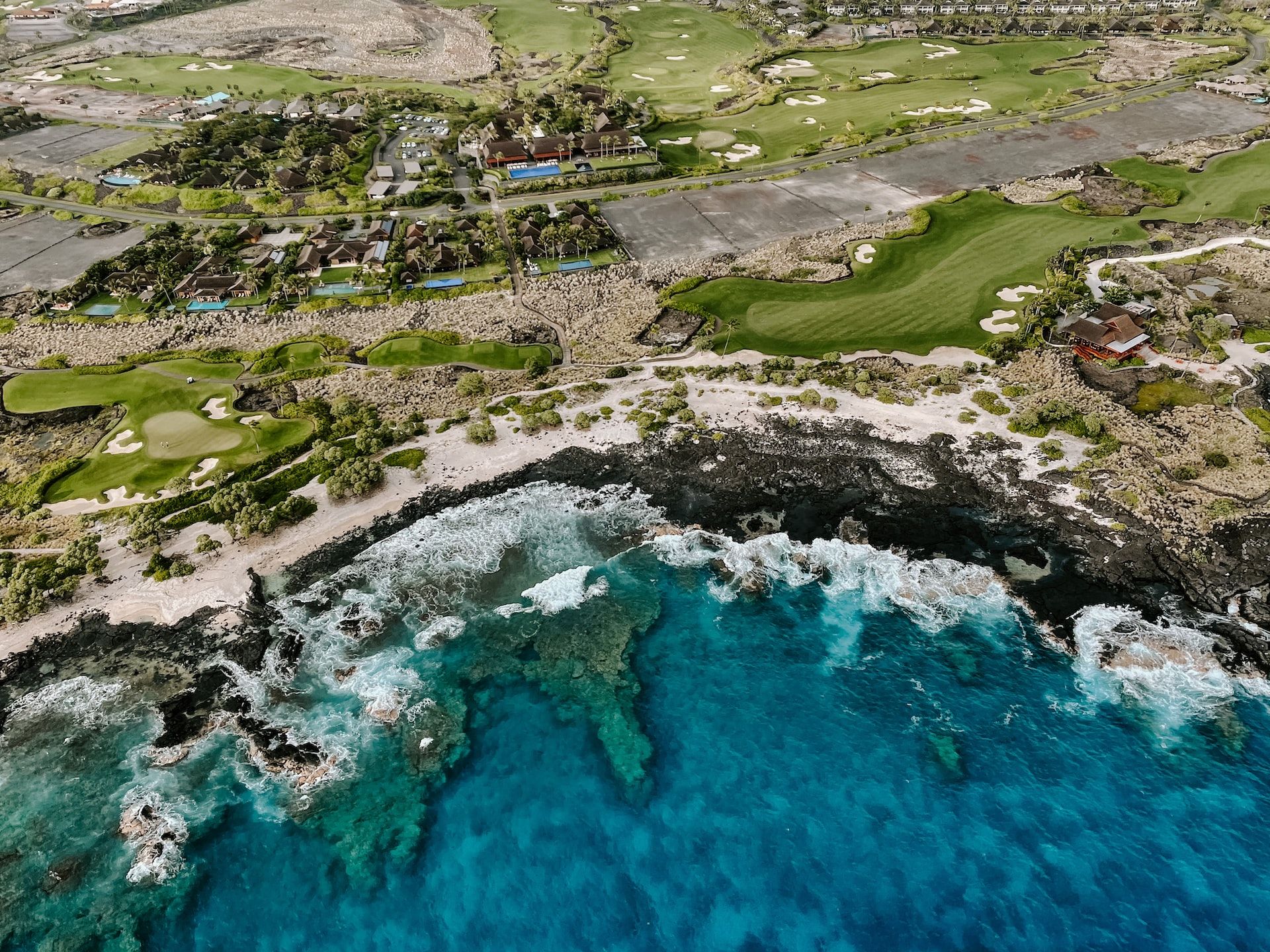 A view from above Kona, Hawaii.
