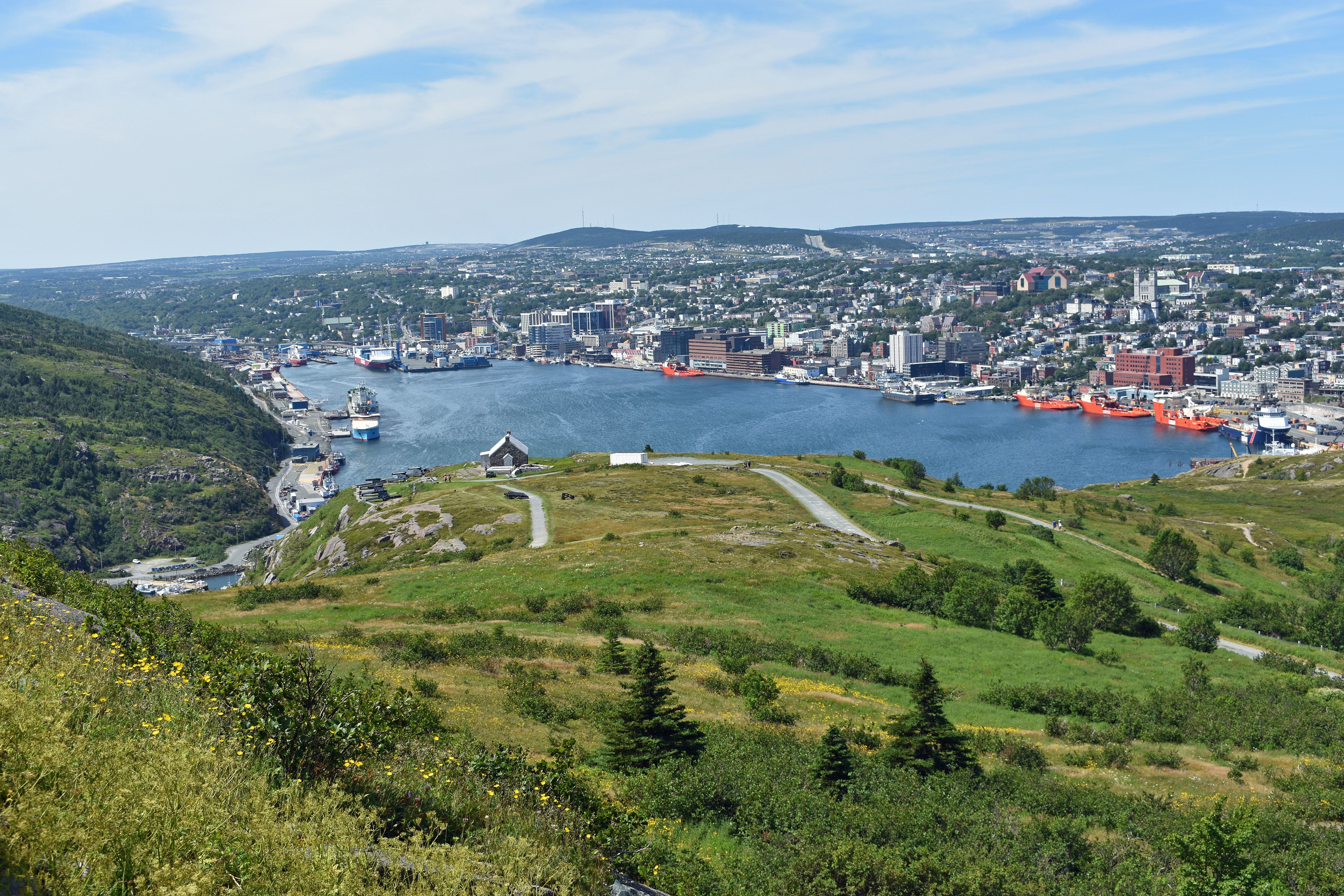 St John's Newfoundland Canada river Atlantic coast 