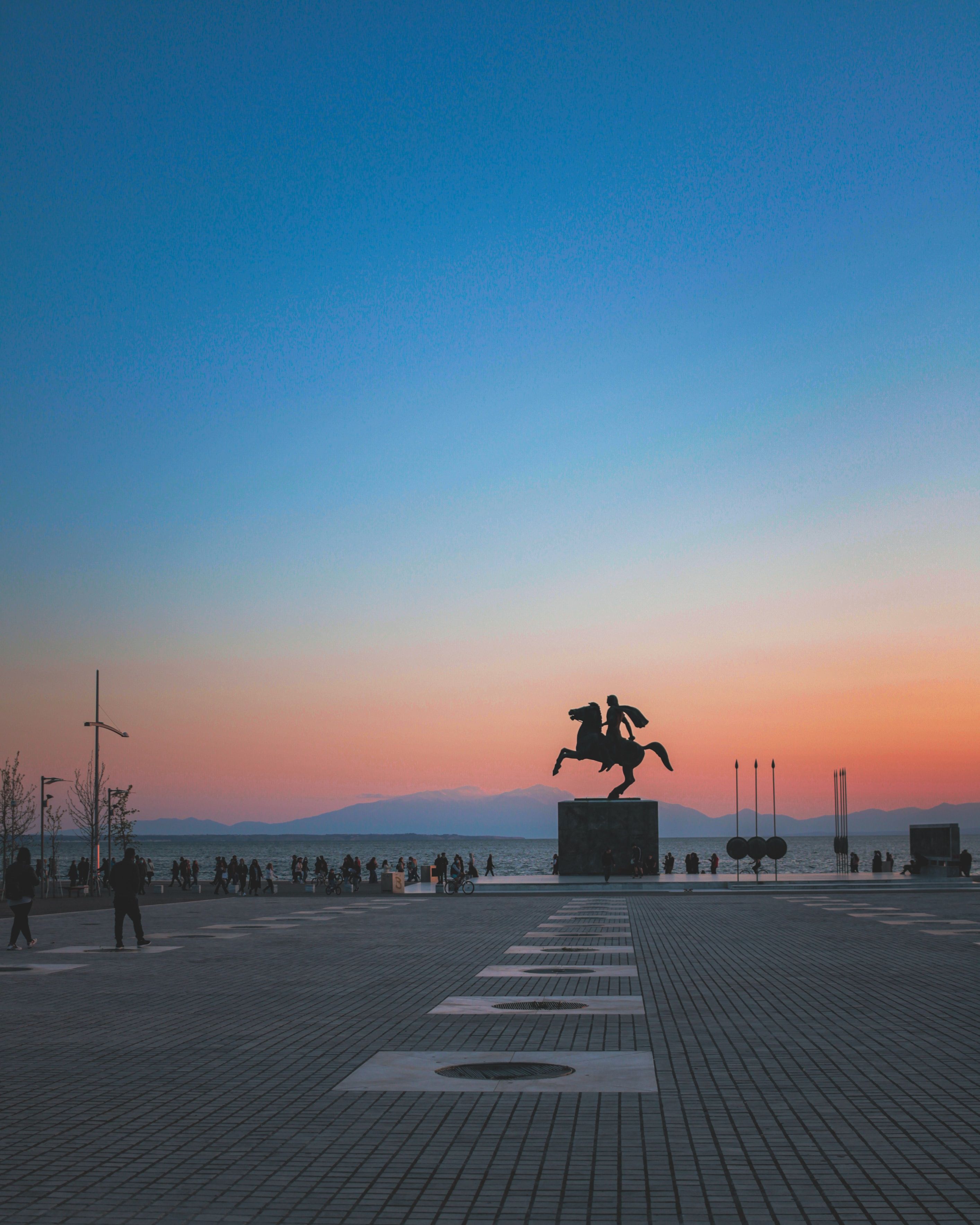 Centro da cidade pela água em Thessaloniki