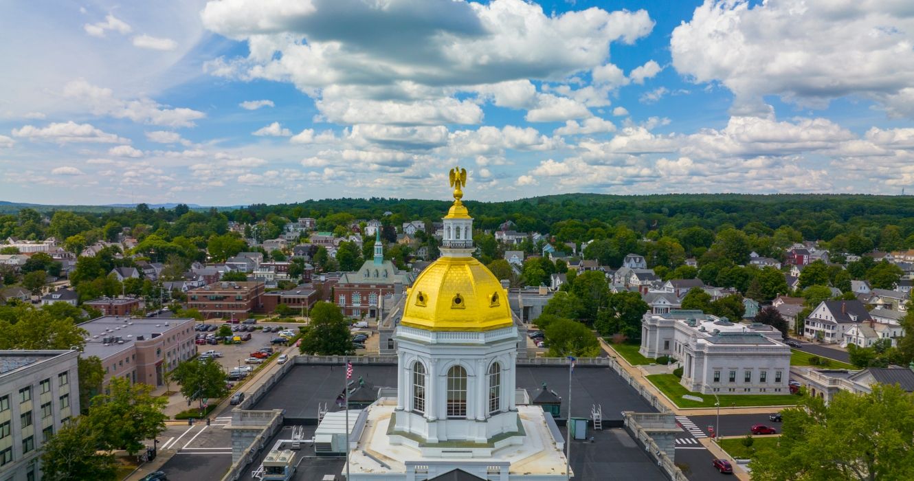 New Hampshire State House in Concord, NH, New Hampshire, USA