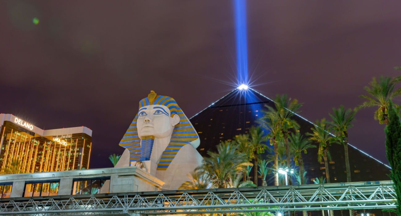 At 30 Stories High: The Luxor Las Vegas Pyramid Just As Some Of The Pyramids Of Egypt