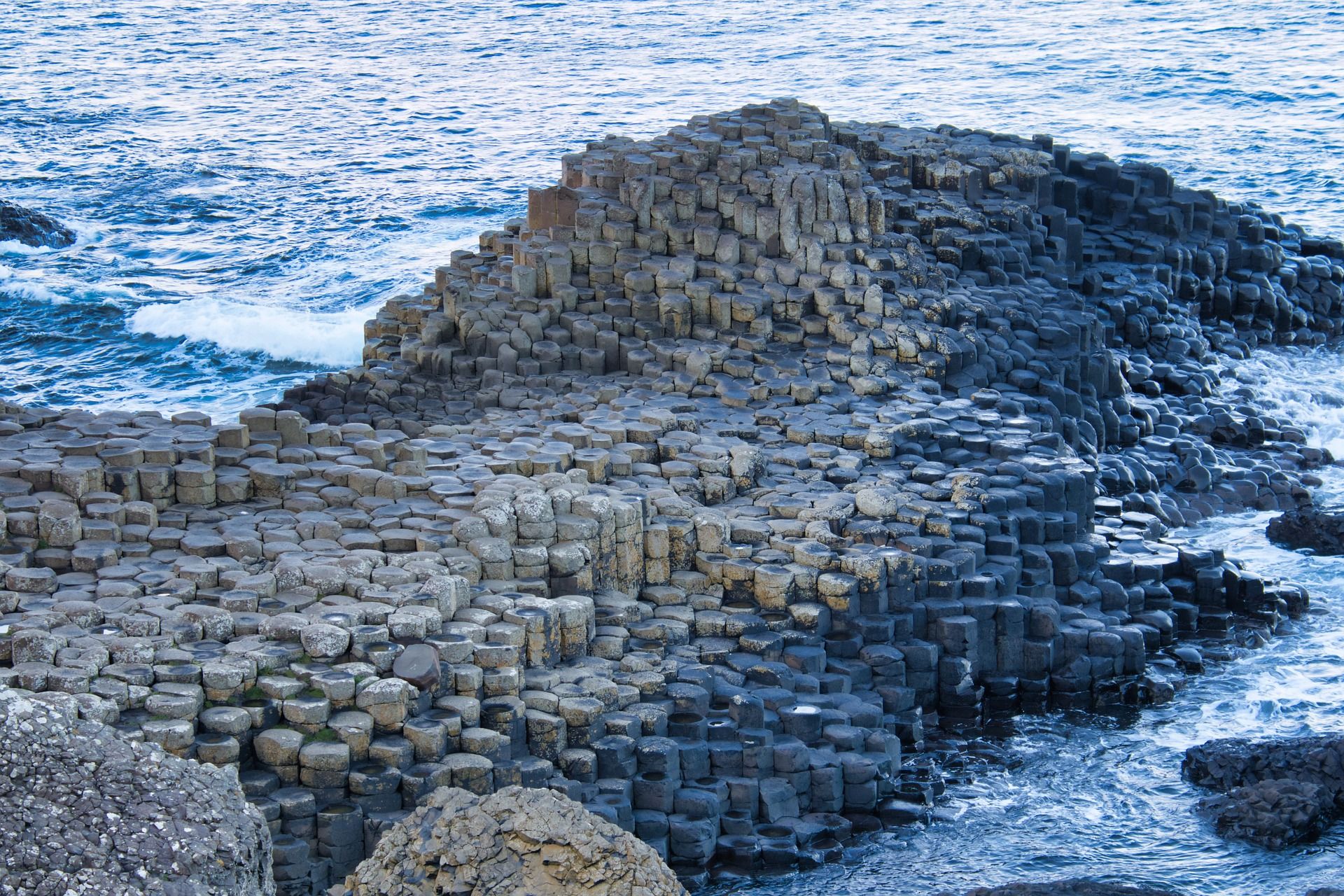 Mar de colunas de basalto Giant Causeway Ireland