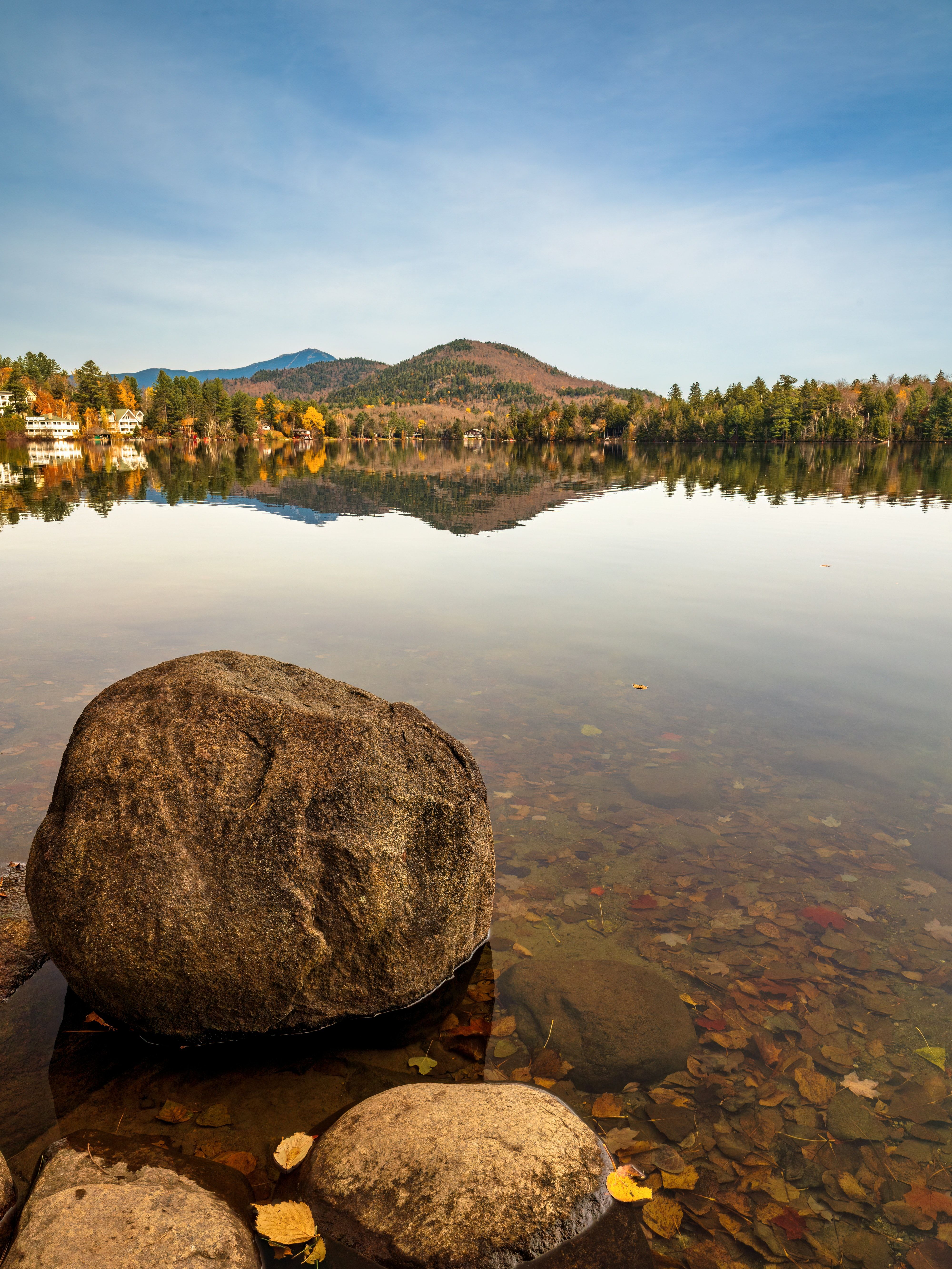 Foto panorâmica de Lake Placid, The Adirondacks 