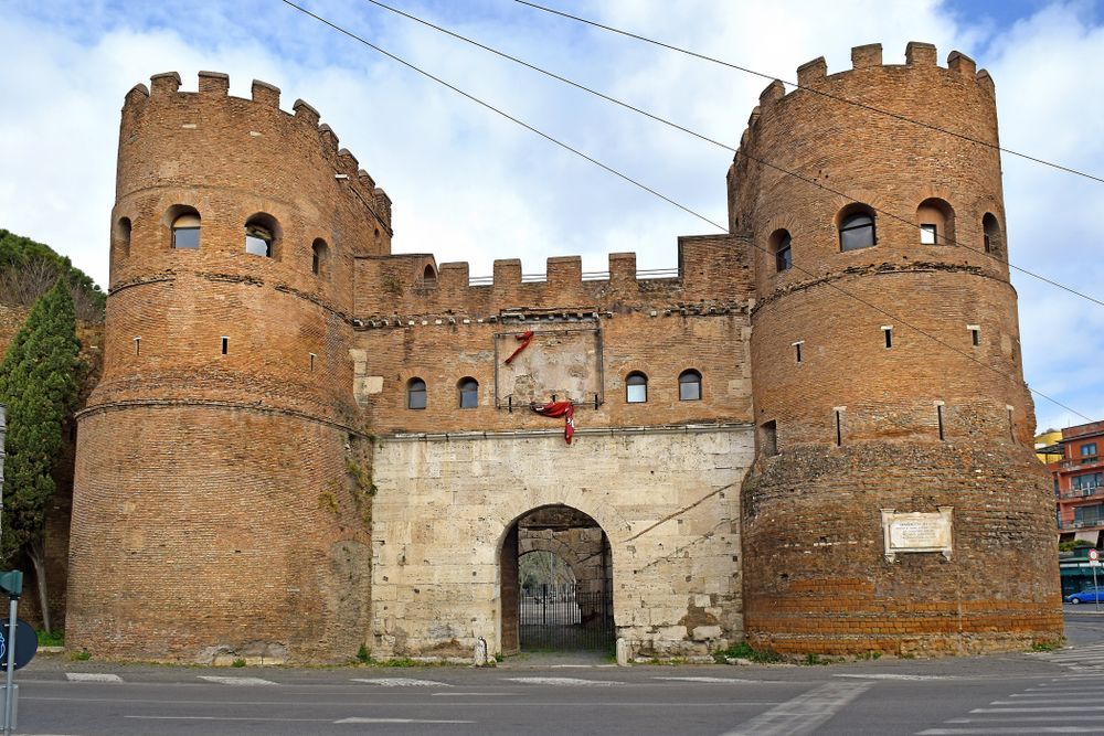 Porta San Paolo on the Aurelian Walls