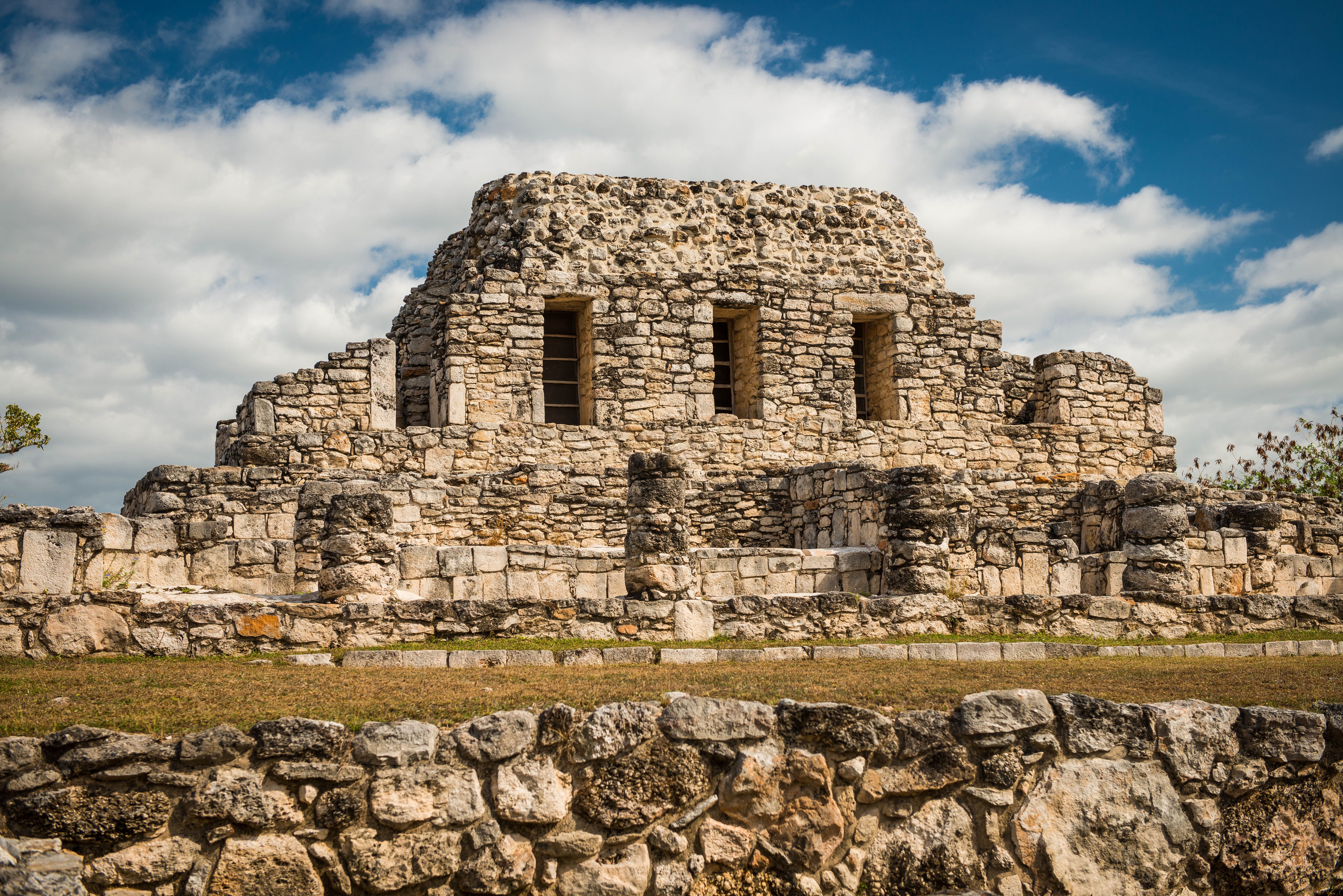 Ruins of Mayapan in Mexico