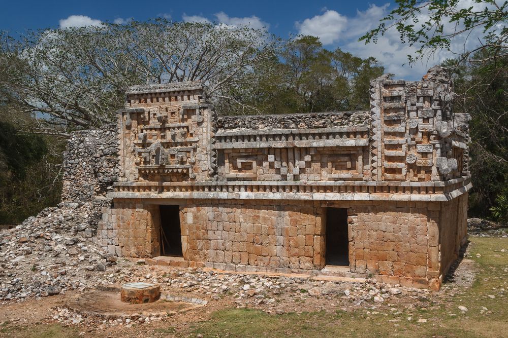 Ruins of the ancient Mayan city of Xlapak, Mexico
