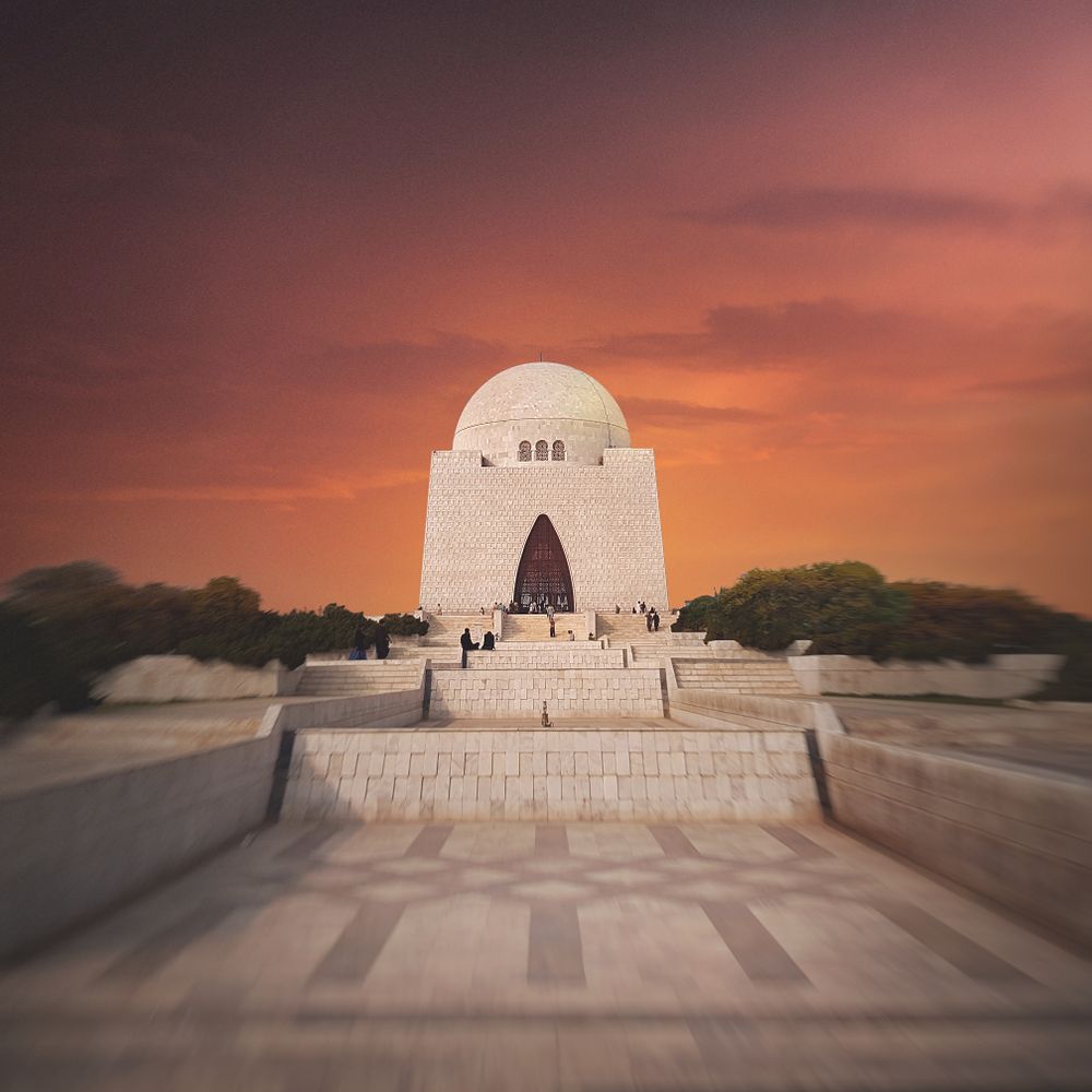Mazar-e-Quaid Tomb of Muhammad Ali Jinah in Karachi, Pakistan