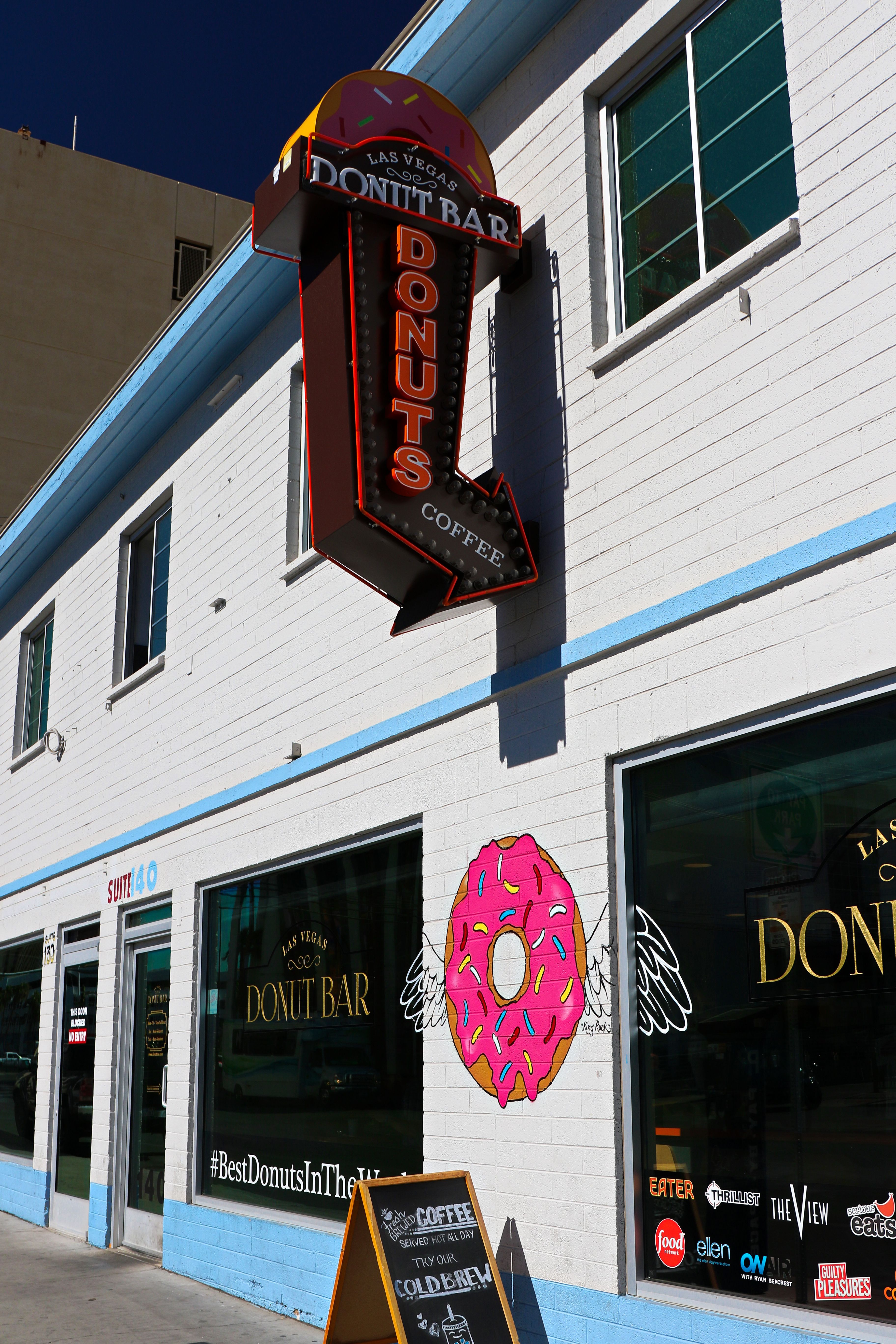 The exterior of Donut Bar, Fremont Street