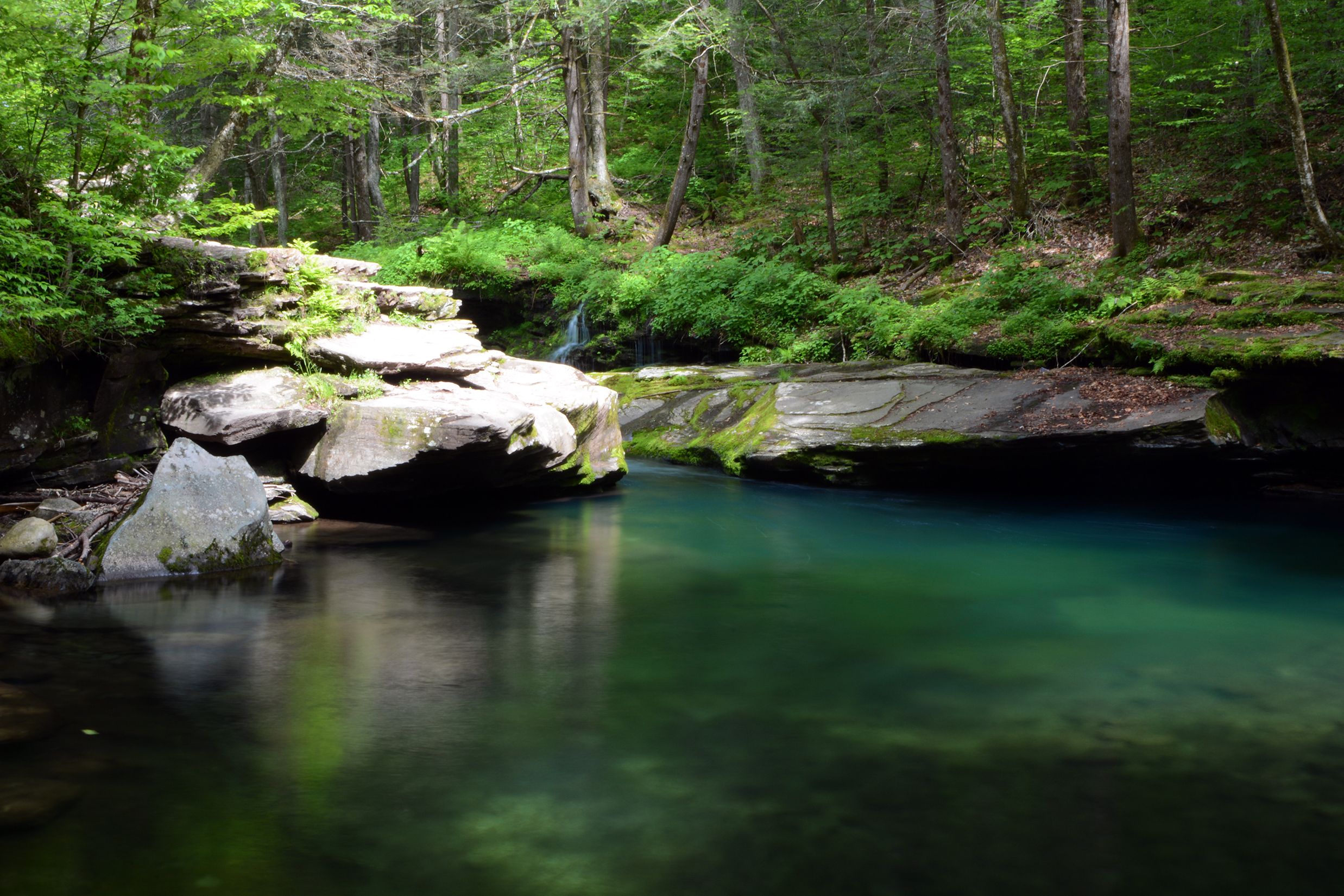 Peekamoose Blue Hole in the Catskill Mountains, Upstate New York