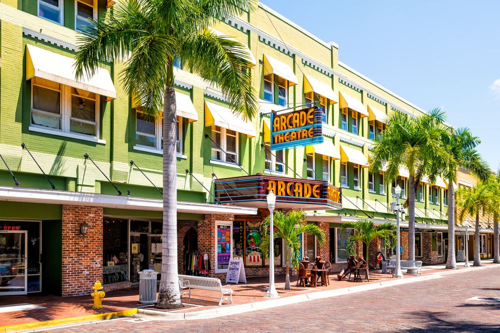 A street in Fort Myers, Florida