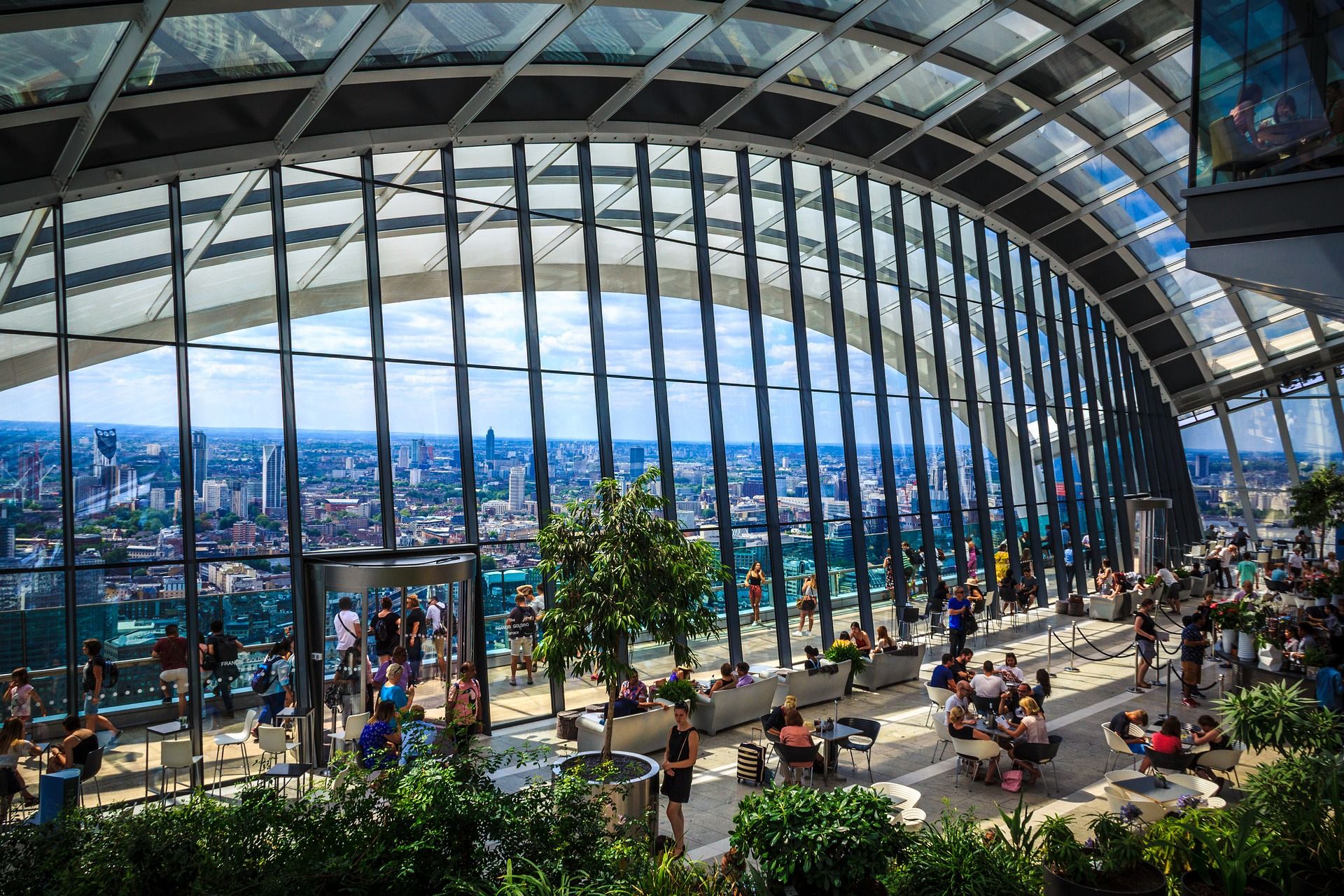 Vista panorâmica de Londres a partir do Sky Garden