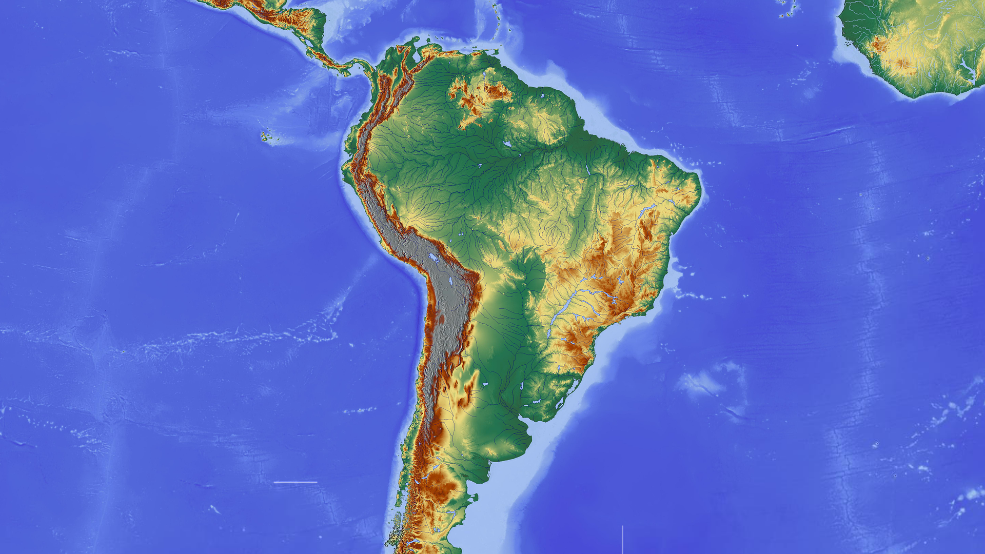 mapa da América do Sul